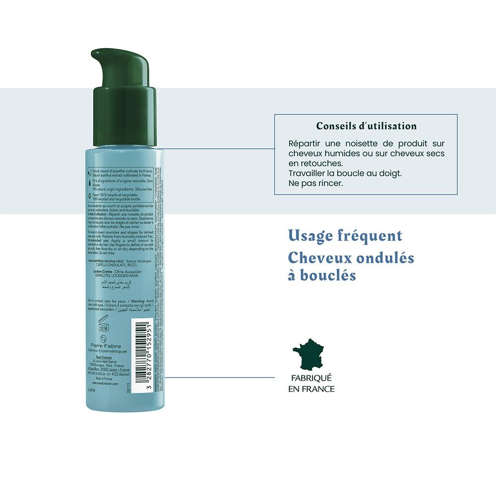 Tube de René Furterer Sublime Curl Après-shampooing avec 96% d'ingrédients naturels.