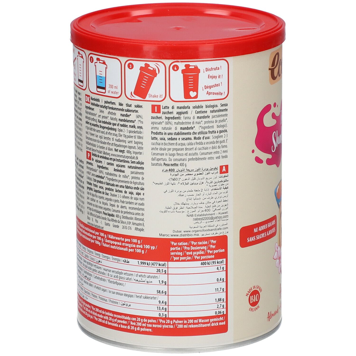 Ecomil Lait d'Amande sans Sucre