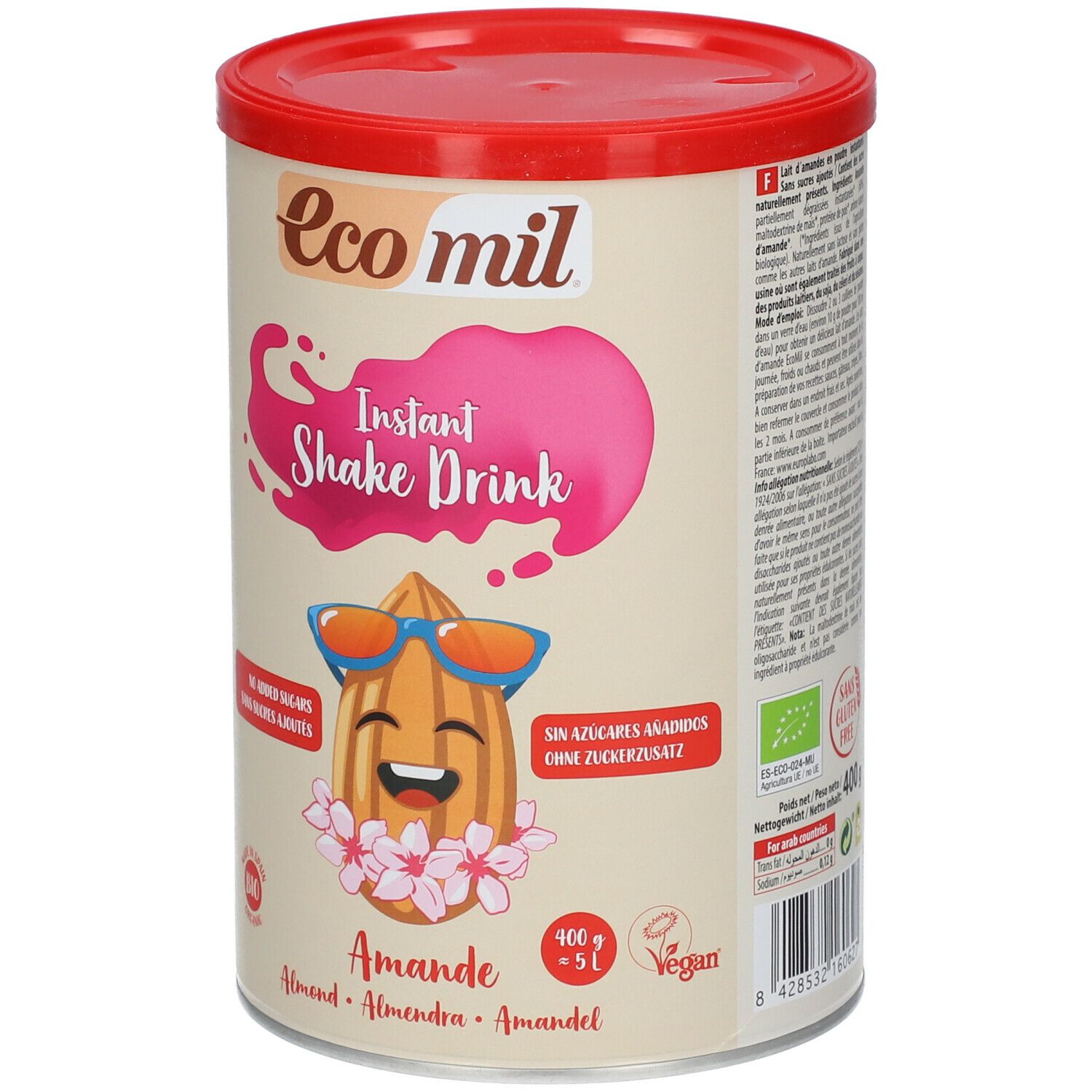 Ecomil Lait d'Amande sans Sucre