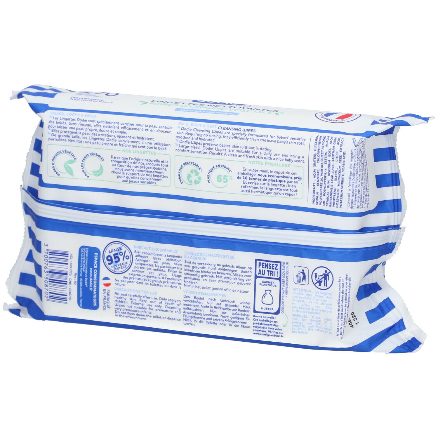 Dodie® Lingettes Nettoyantes