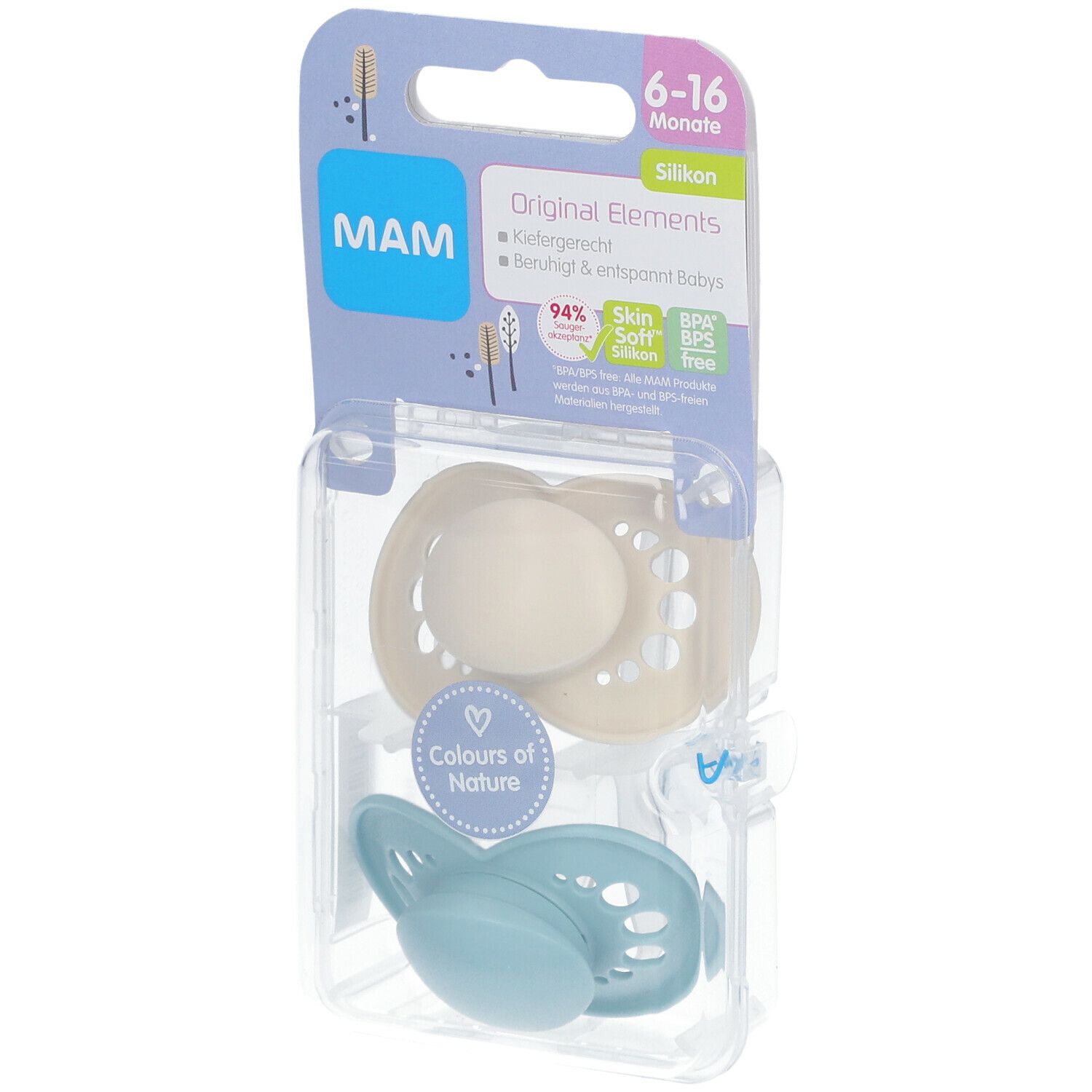 MAM Fopspeen Original Elements Unisex 6-16 Maanden