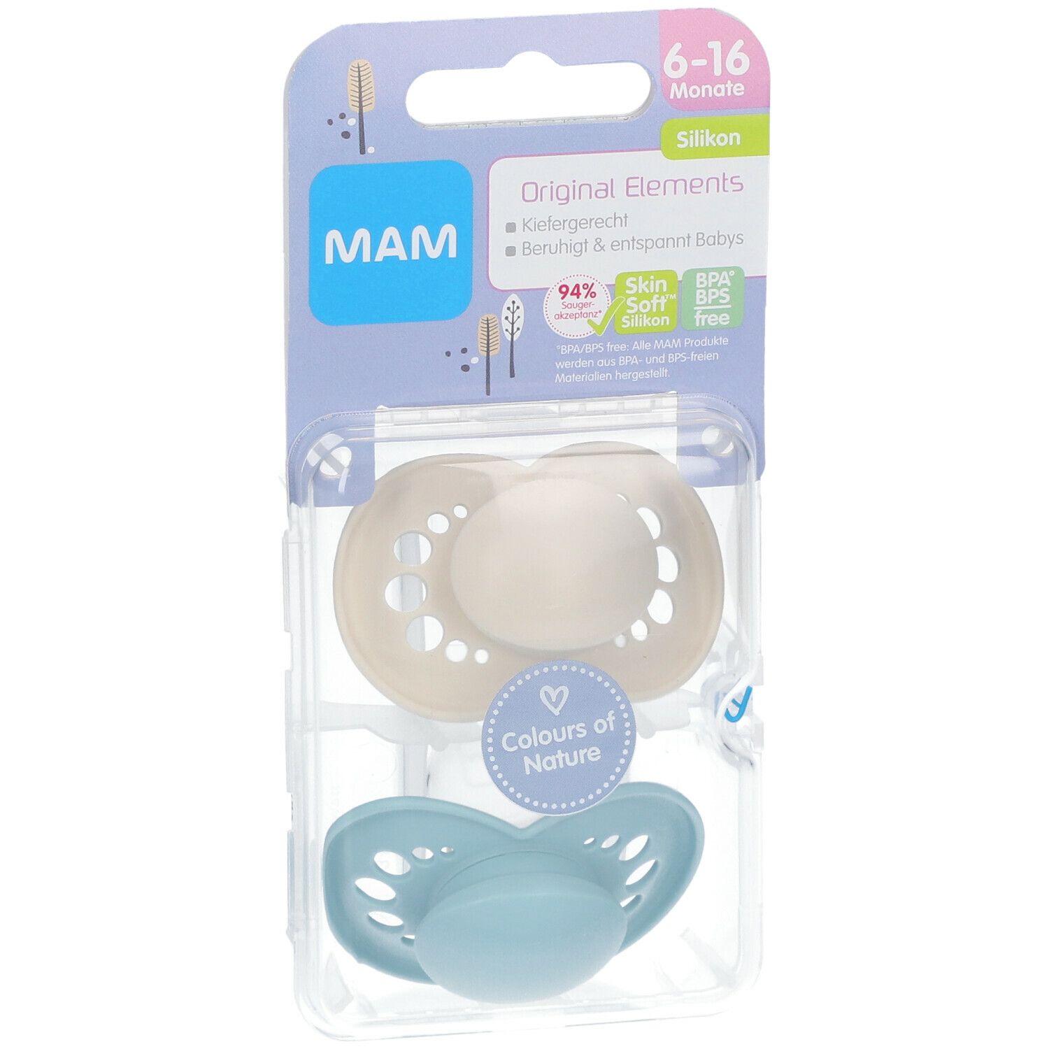 MAM Fopspeen Original Elements Unisex 6-16 Maanden