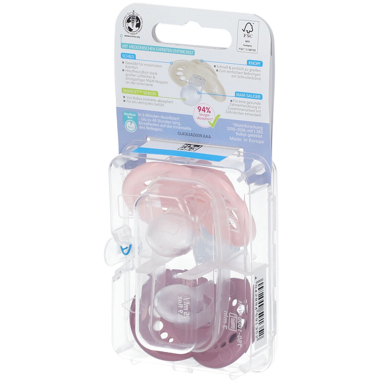 MAM Sucette Original Elements Girl 16 Moins+