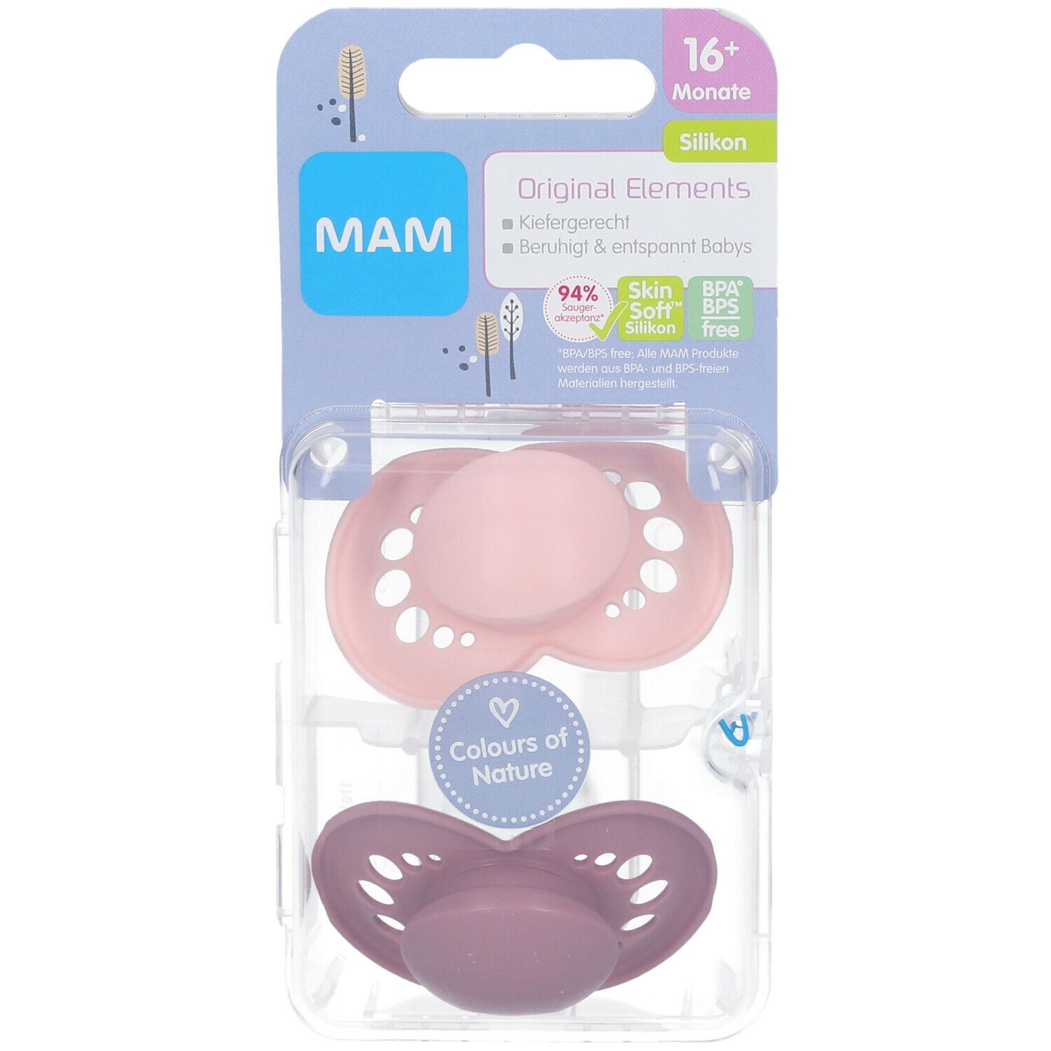 MAM Sucette Original Elements Girl 16 Moins+
