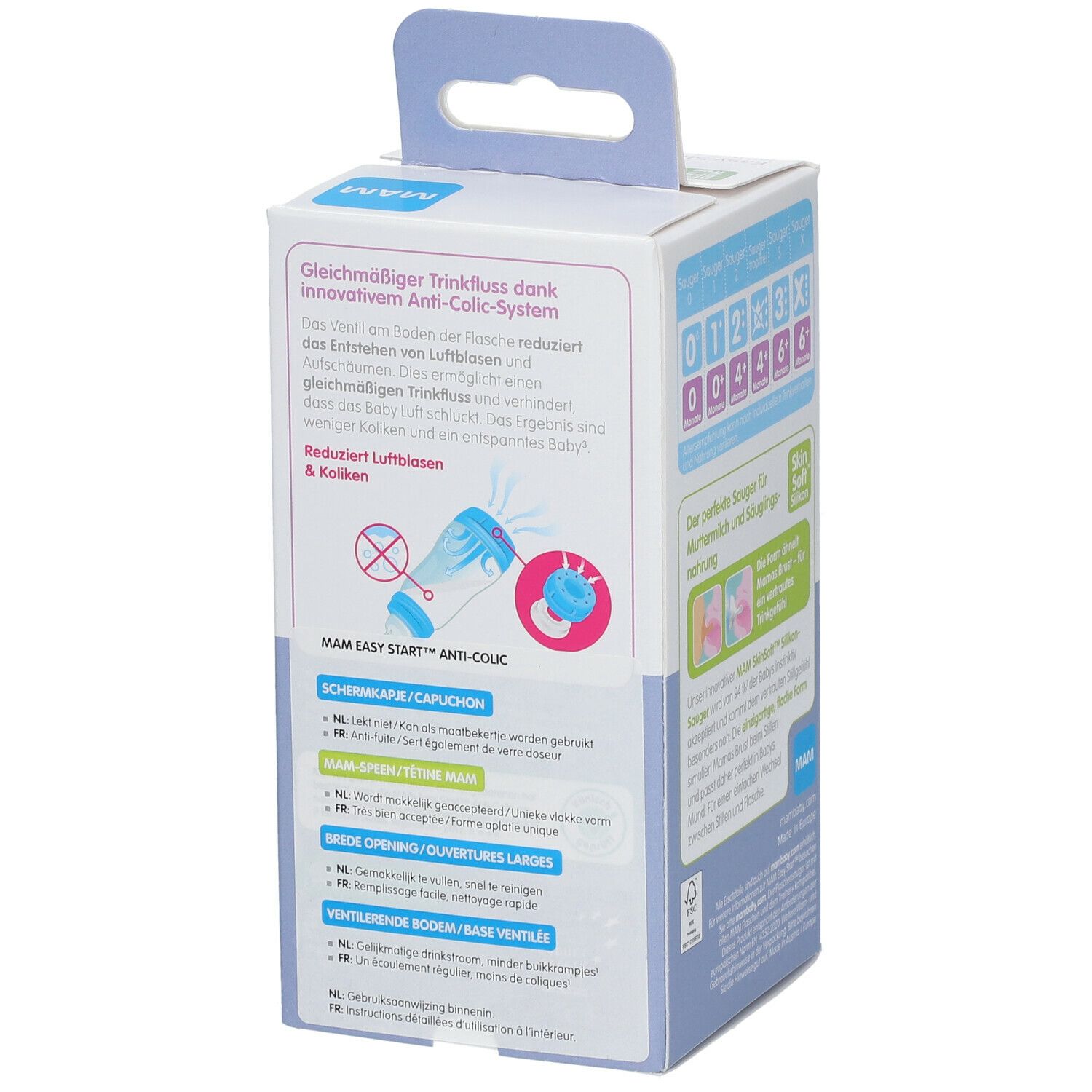 MAM Easy Start Original Elements Zuigfles Blauw