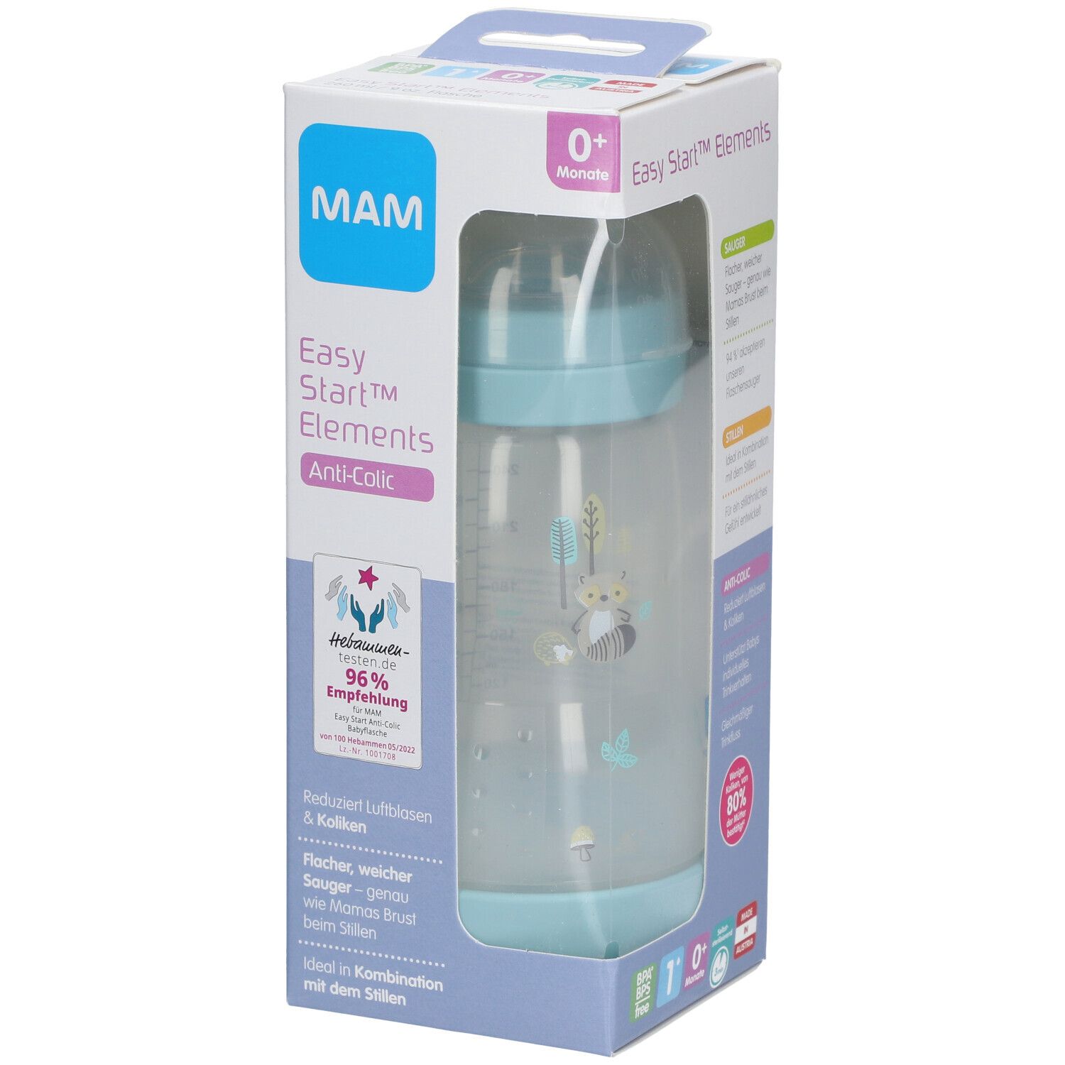 MAM Easy Start Original Elements Zuigfles Blauw