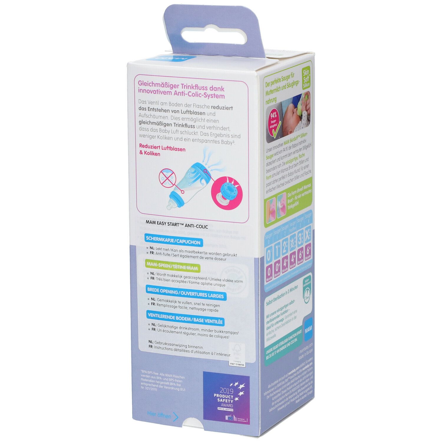 MAM Easy Start Original Elements Zuigfles Roze
