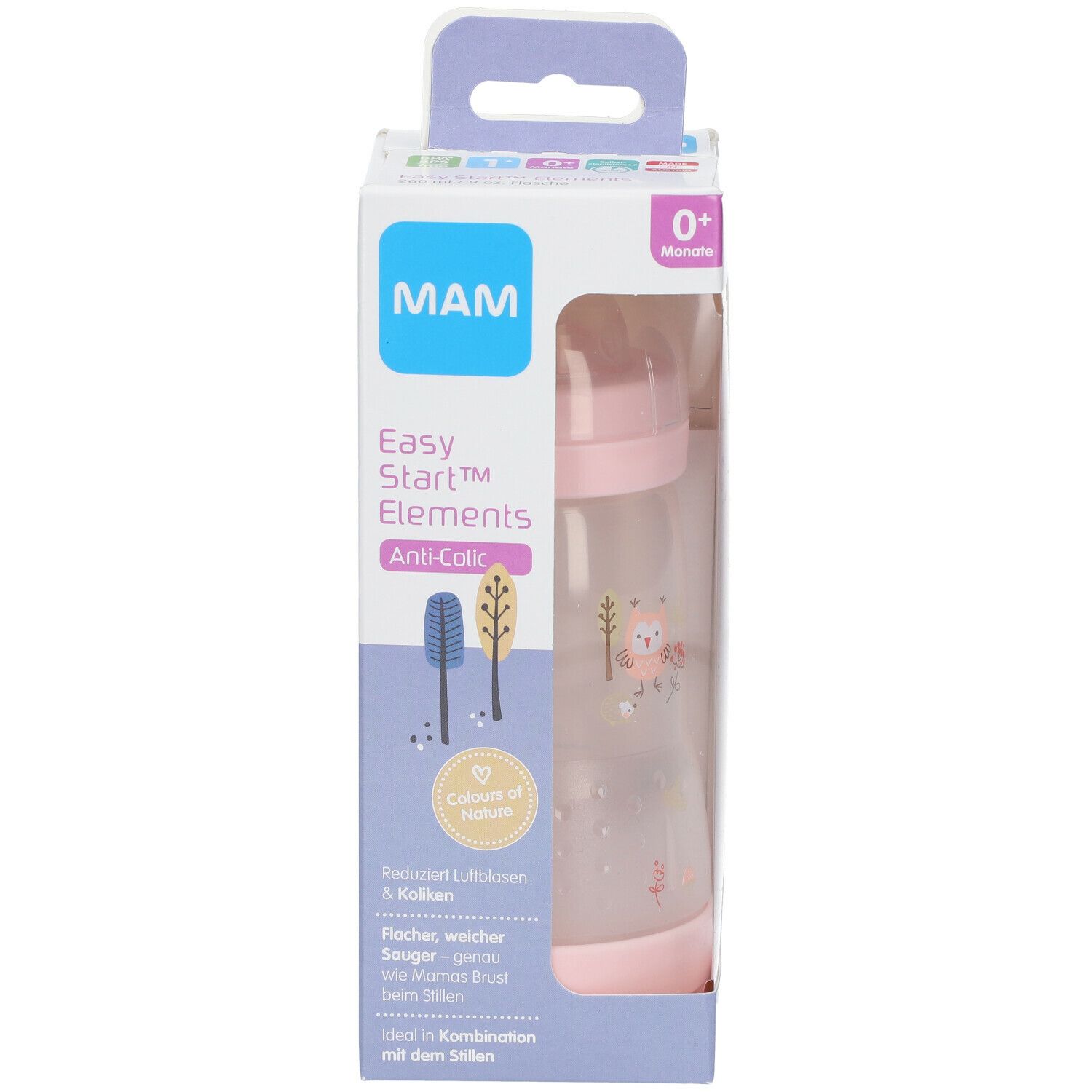 MAM Easy Start Original Elements Zuigfles Roze