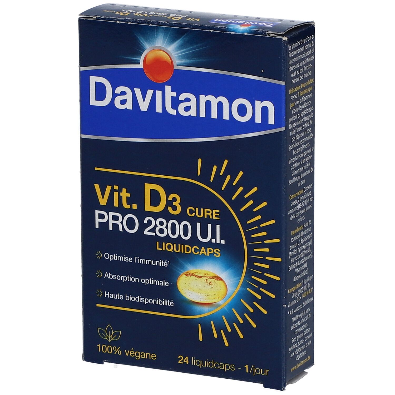 Davitamon Cure de Vitamine D3 Pro 2800 I.E.