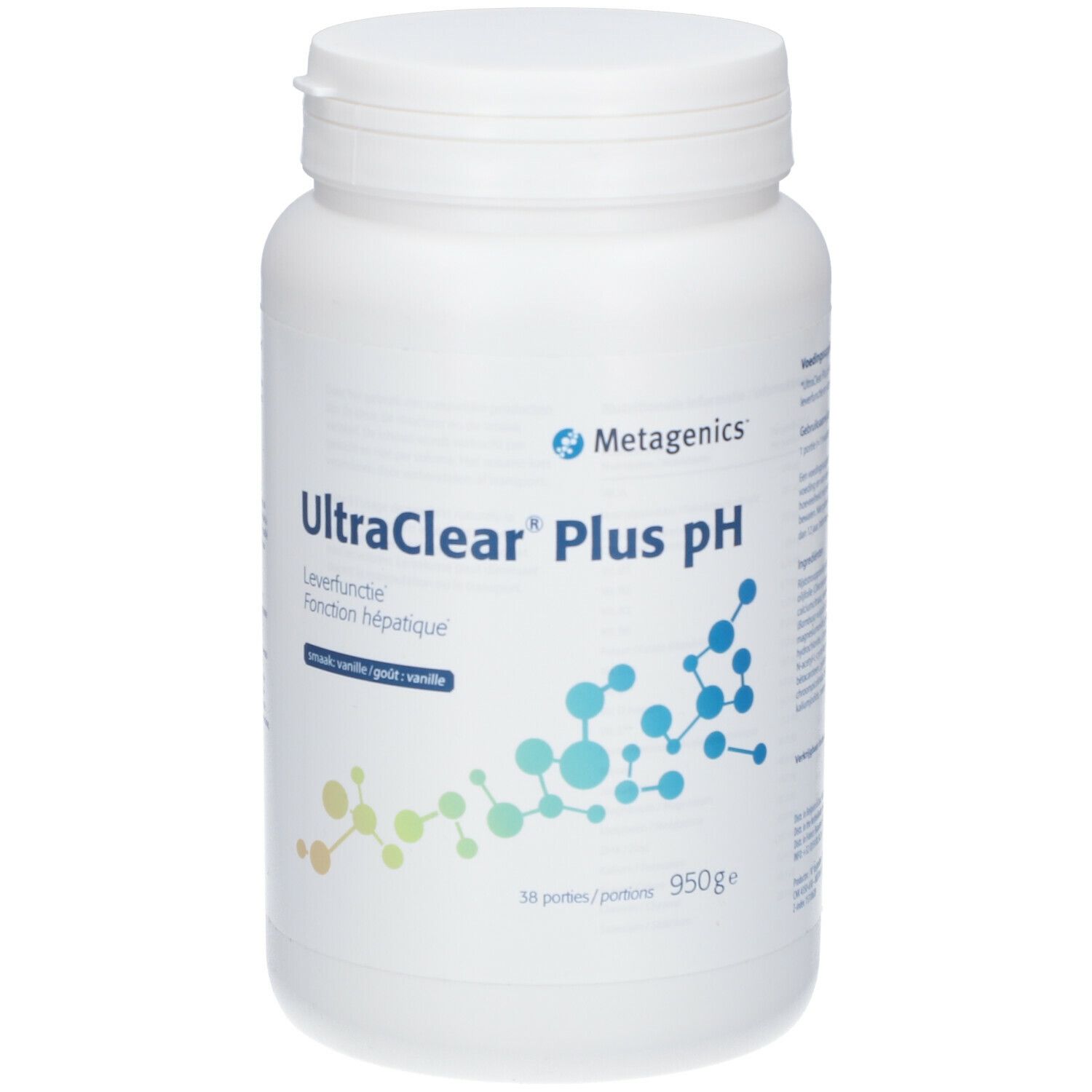 UltraClear Plus pH Vanille 38 Portions Nouvelle Formule