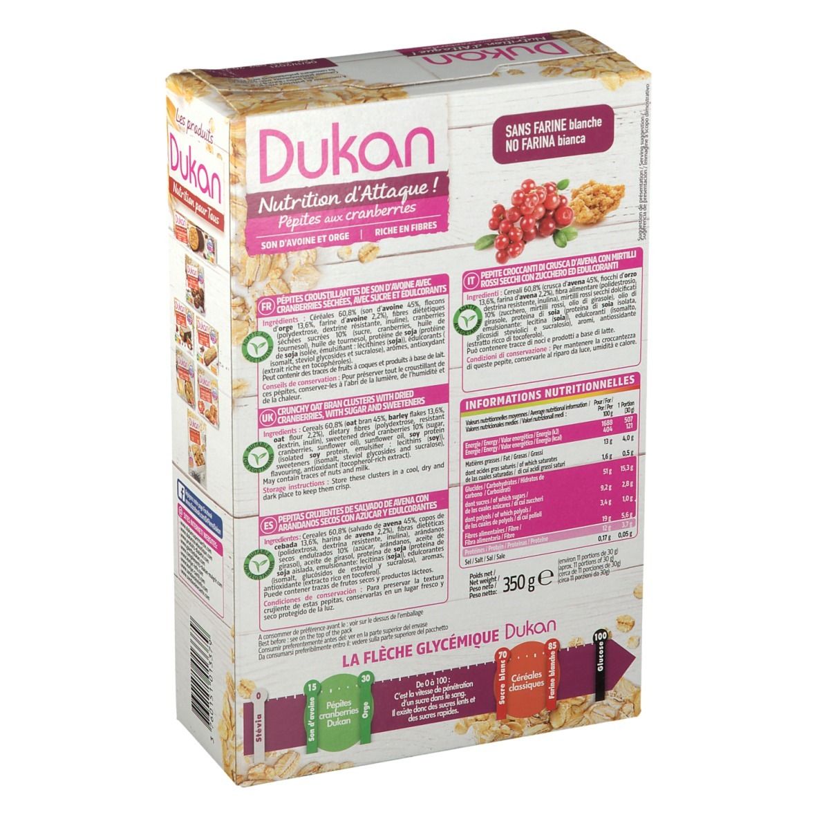 Dukan Crunchy Pépites Cranberries