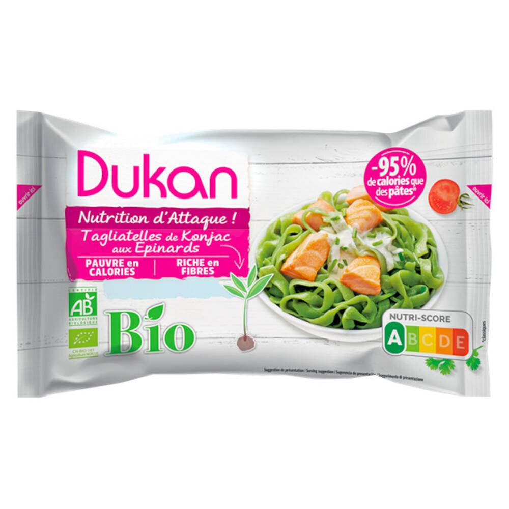Dukan Tagliatelles Konjac - Épinards Bio