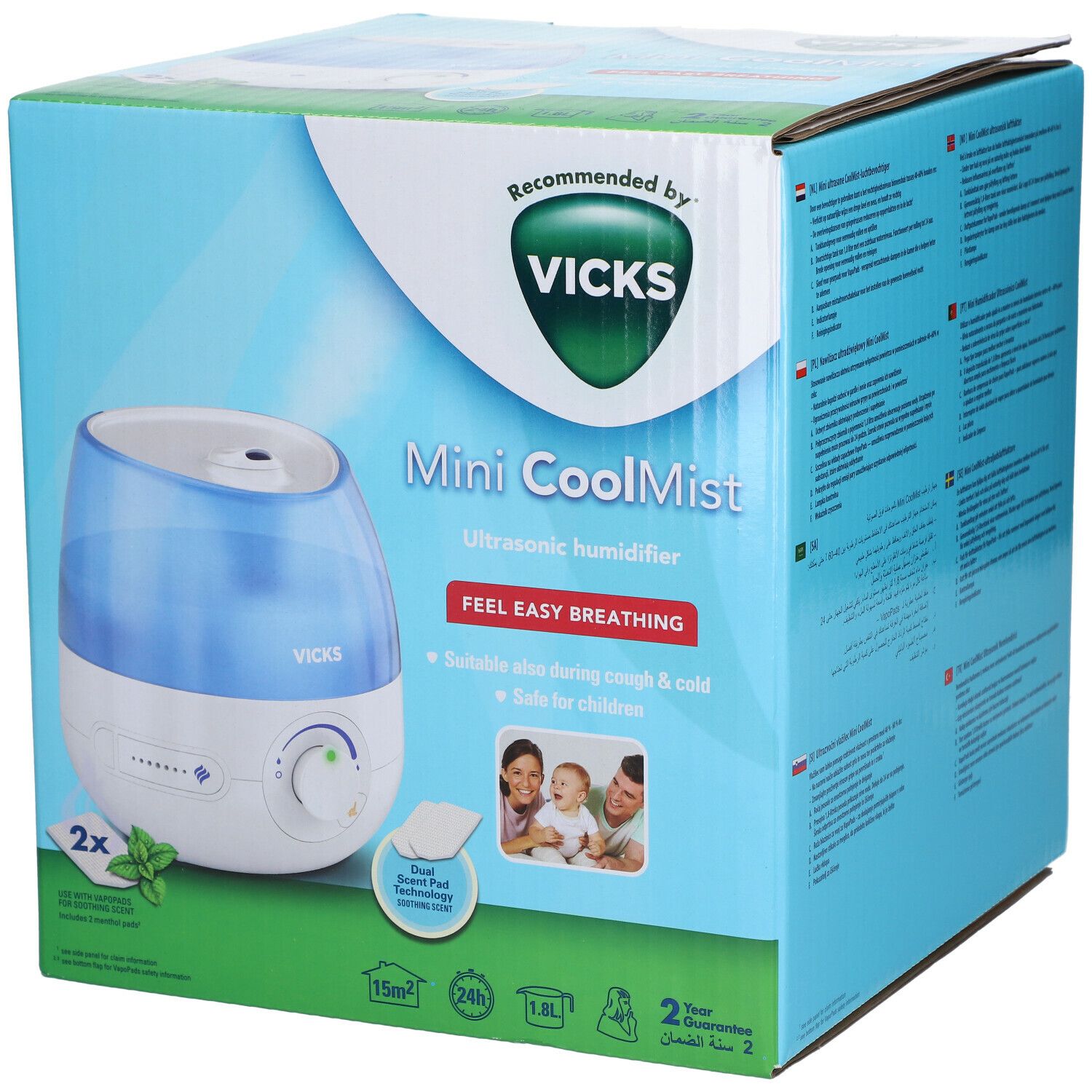 Vicks Mini CoolMist Luchtbevochtiger