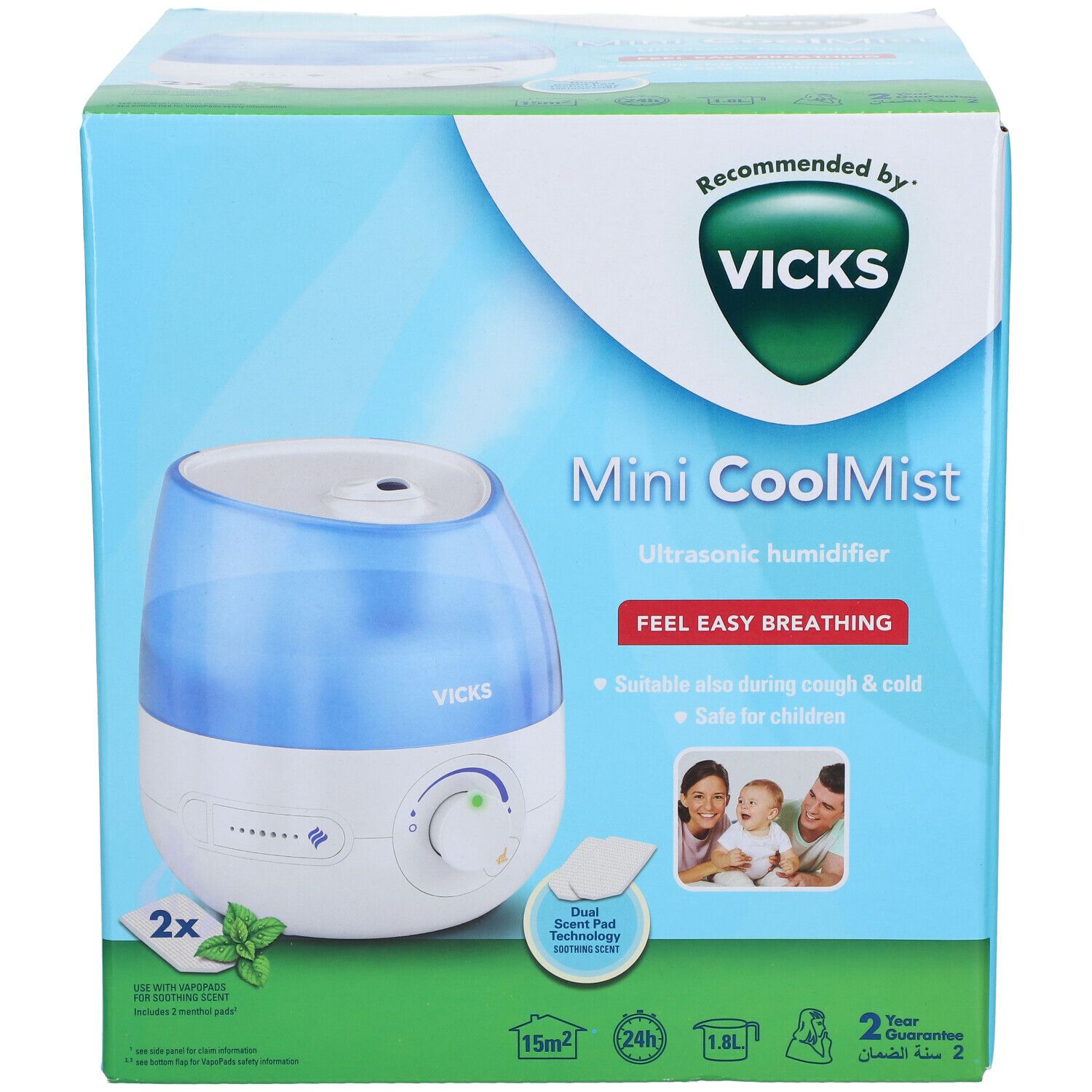 Vicks Mini CoolMist Luchtbevochtiger