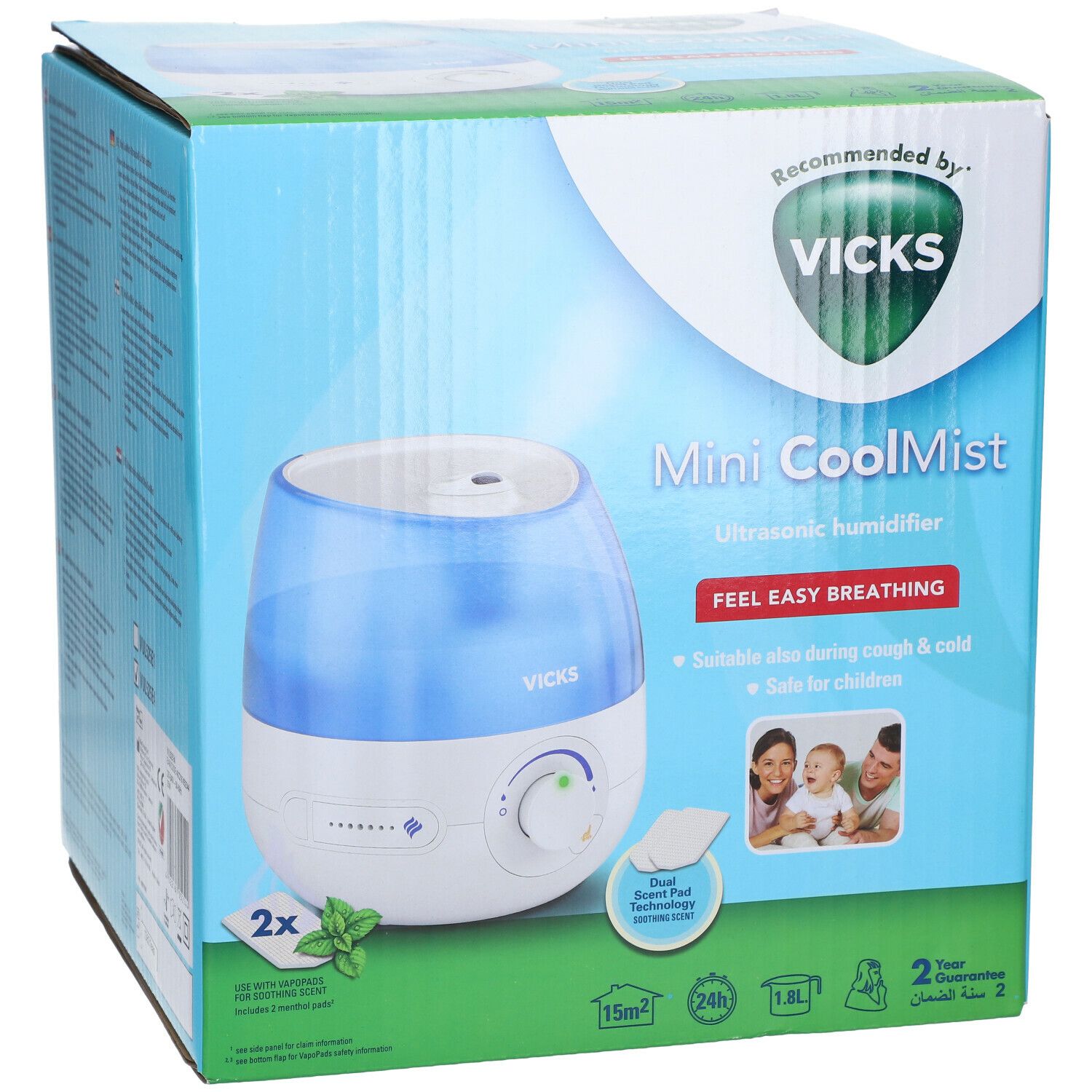 Vicks Mini CoolMist Luchtbevochtiger