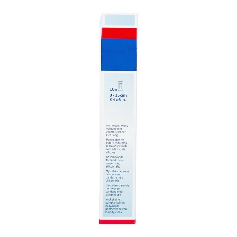Leukomed skin sensitive verband, 10 stuks, 8x15cm.