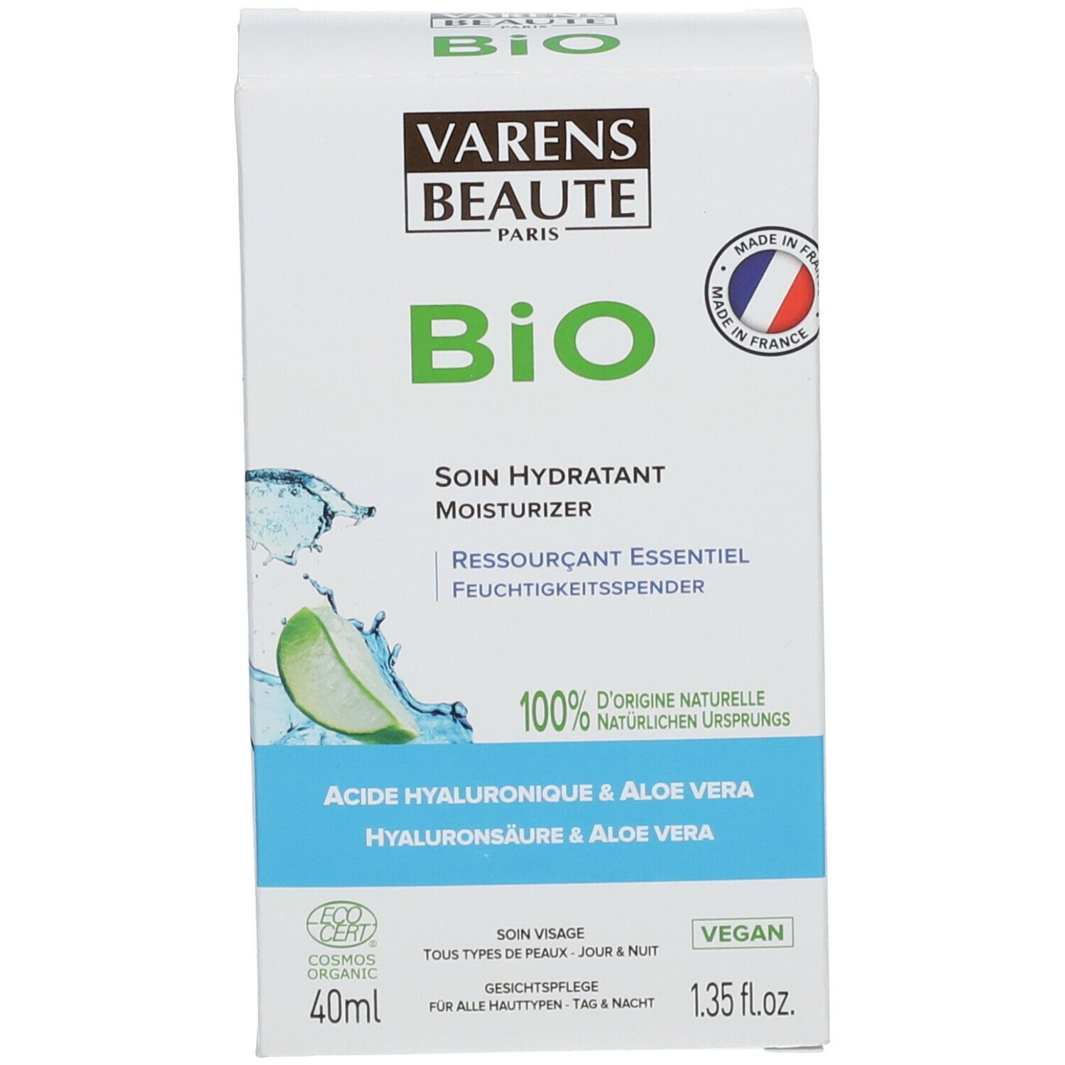 Varens Beauté Moisturizer Hyaluronic Acid & Aloe Vera Bio