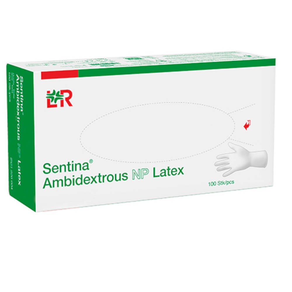 Lohmann & Rauscher Sentina Ambidextrous Onderzoekshandchoen NP Latex S 100st