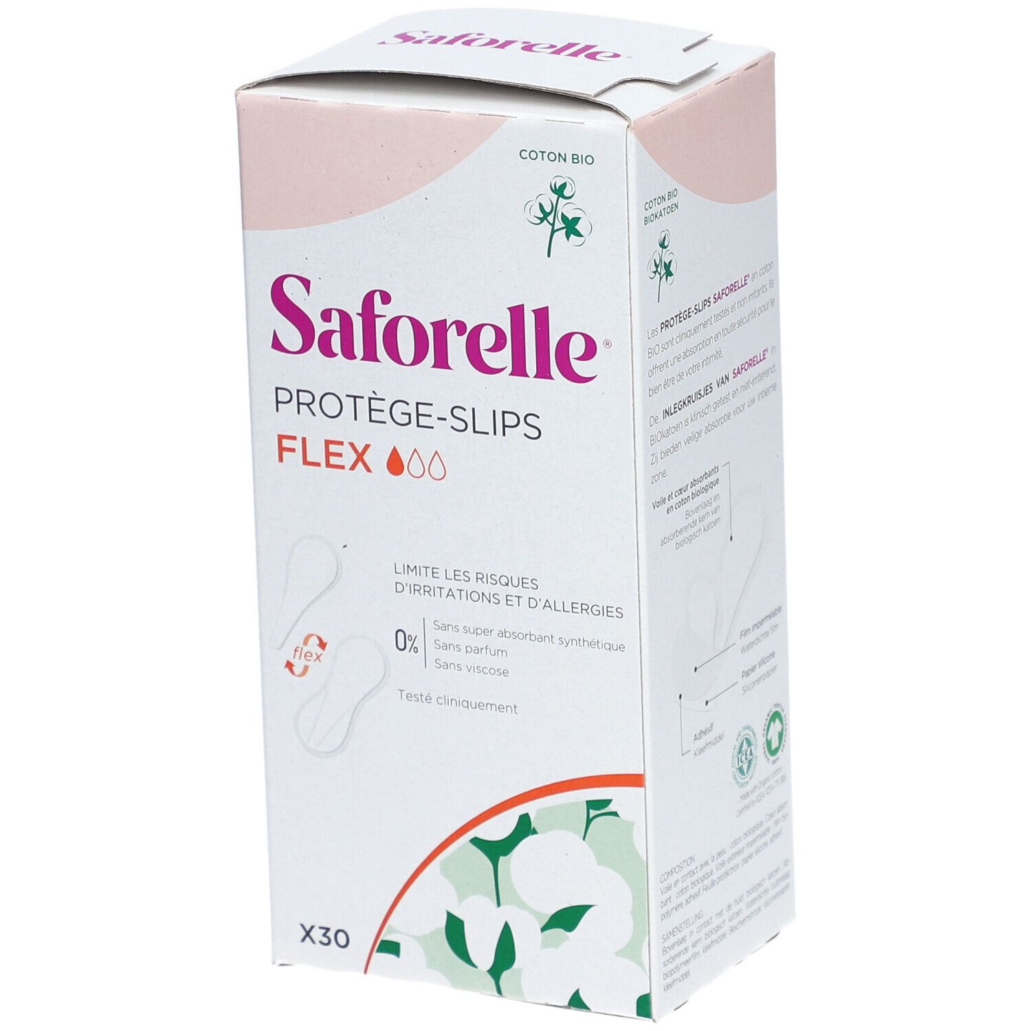 Saforelle® Inlegkruisjes met Bio Katoen