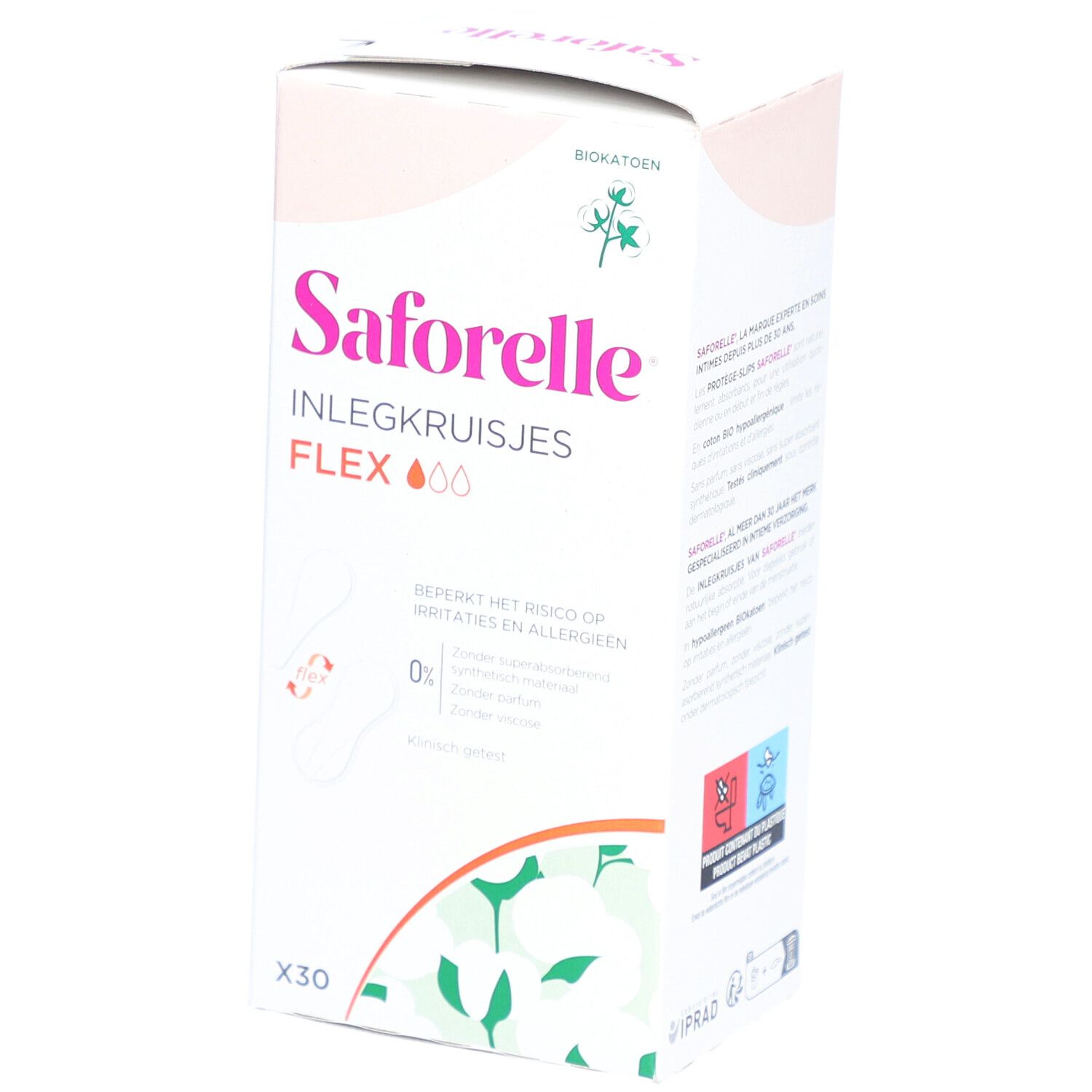 Saforelle® Inlegkruisjes met Bio Katoen