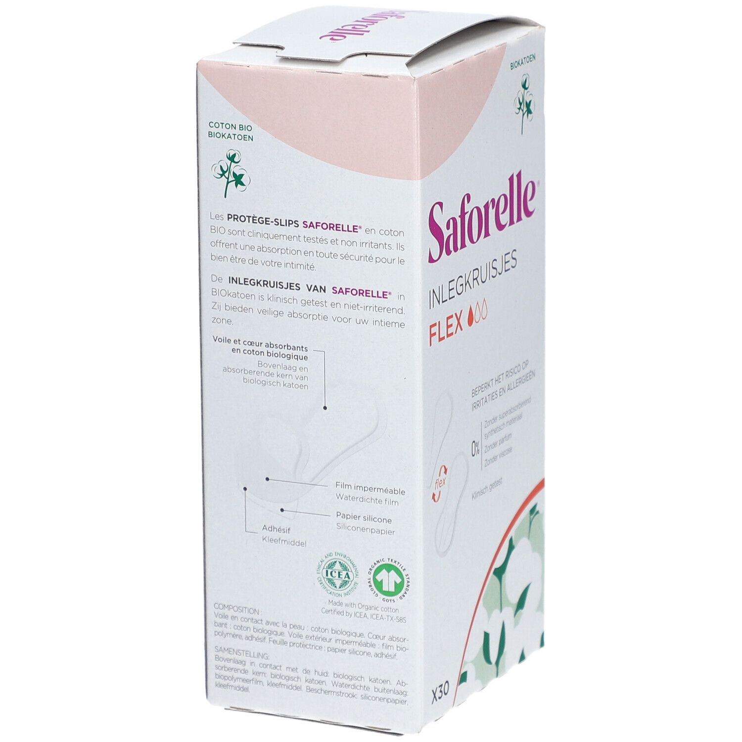 Saforelle® Inlegkruisjes met Bio Katoen