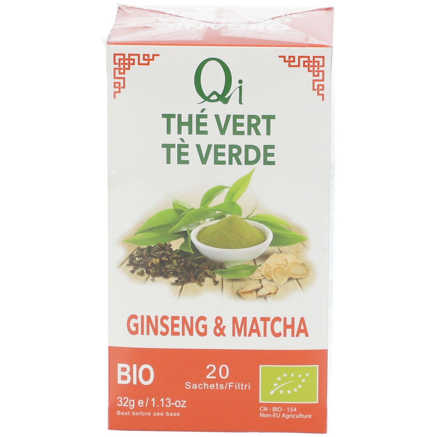 Qi Thé Vert Ginseng et Matcha