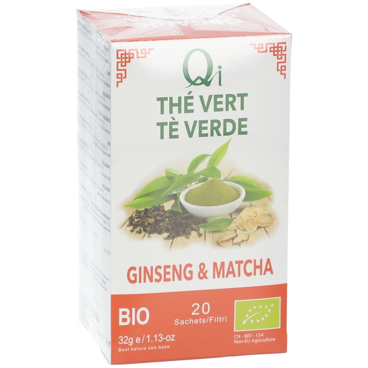 Qi Thé Vert Ginseng et Matcha
