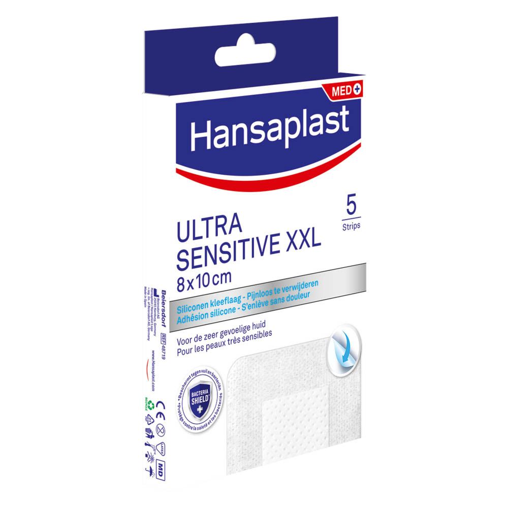 Hansaplast Ultra Sensitive XXL 8 x 10 cm