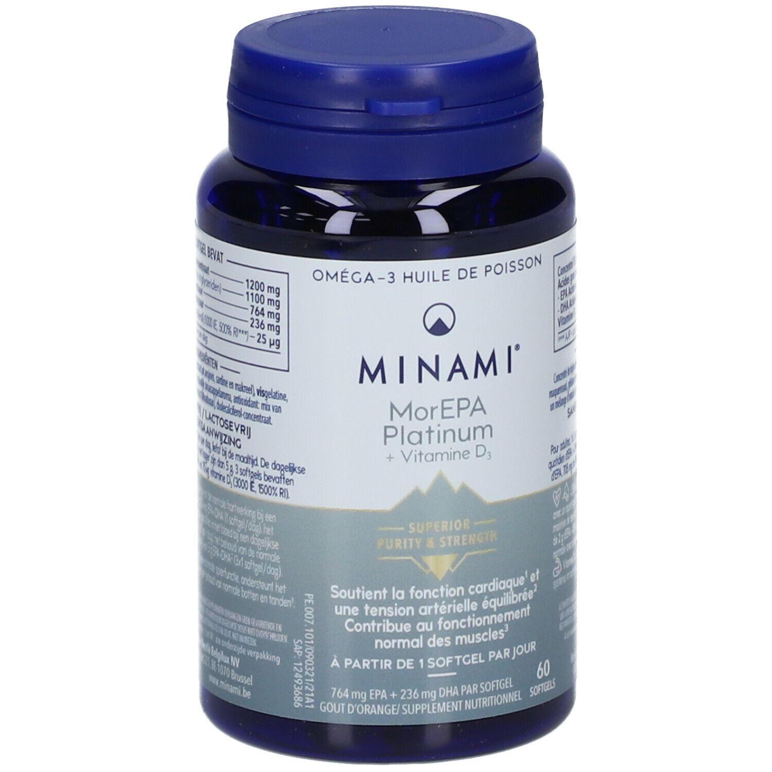 Minami® MorEPA Platinum + Vitamine D3