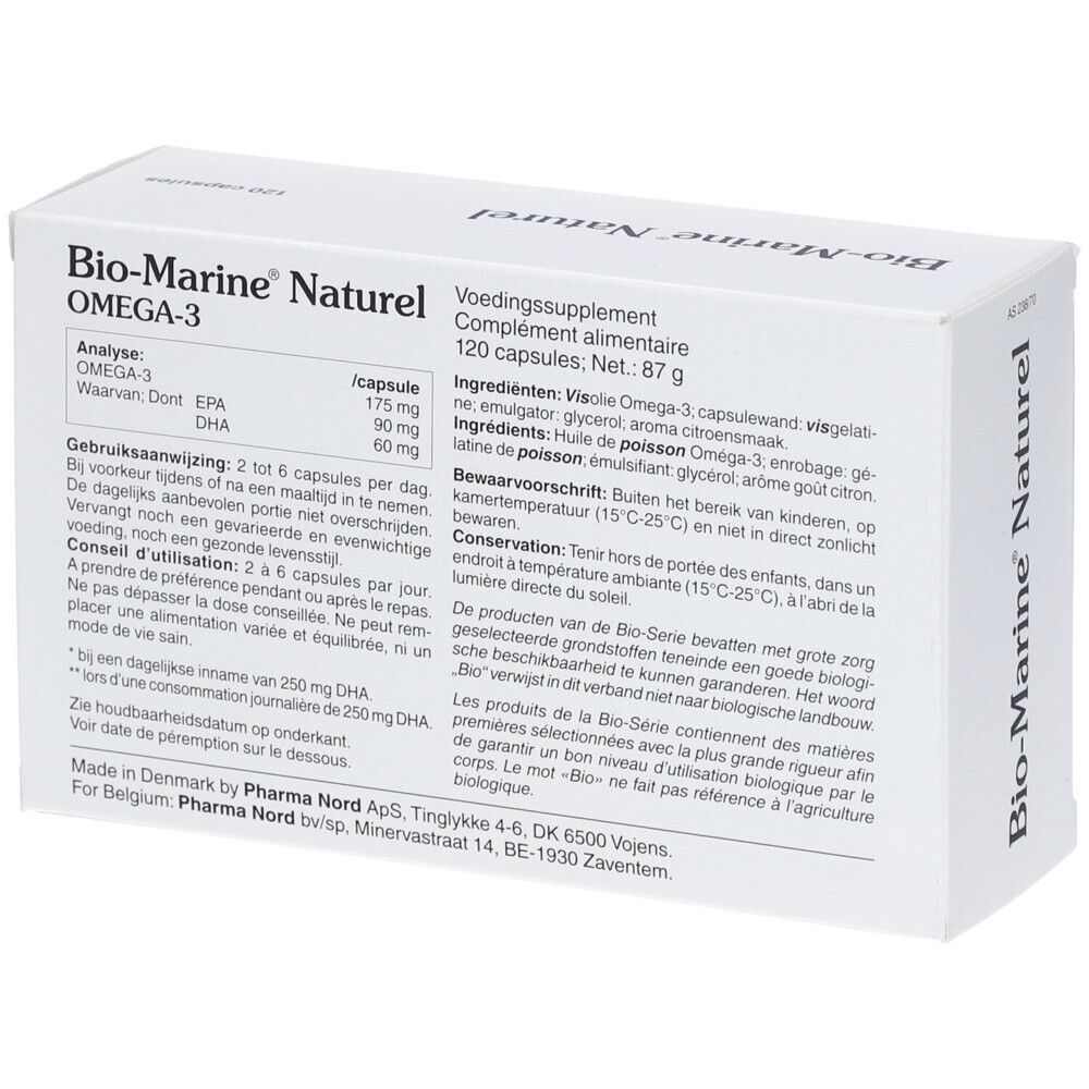 Pharma Nord Bio-Marine Naturel | omega 3 | Het hart, het zicht & de hersenen