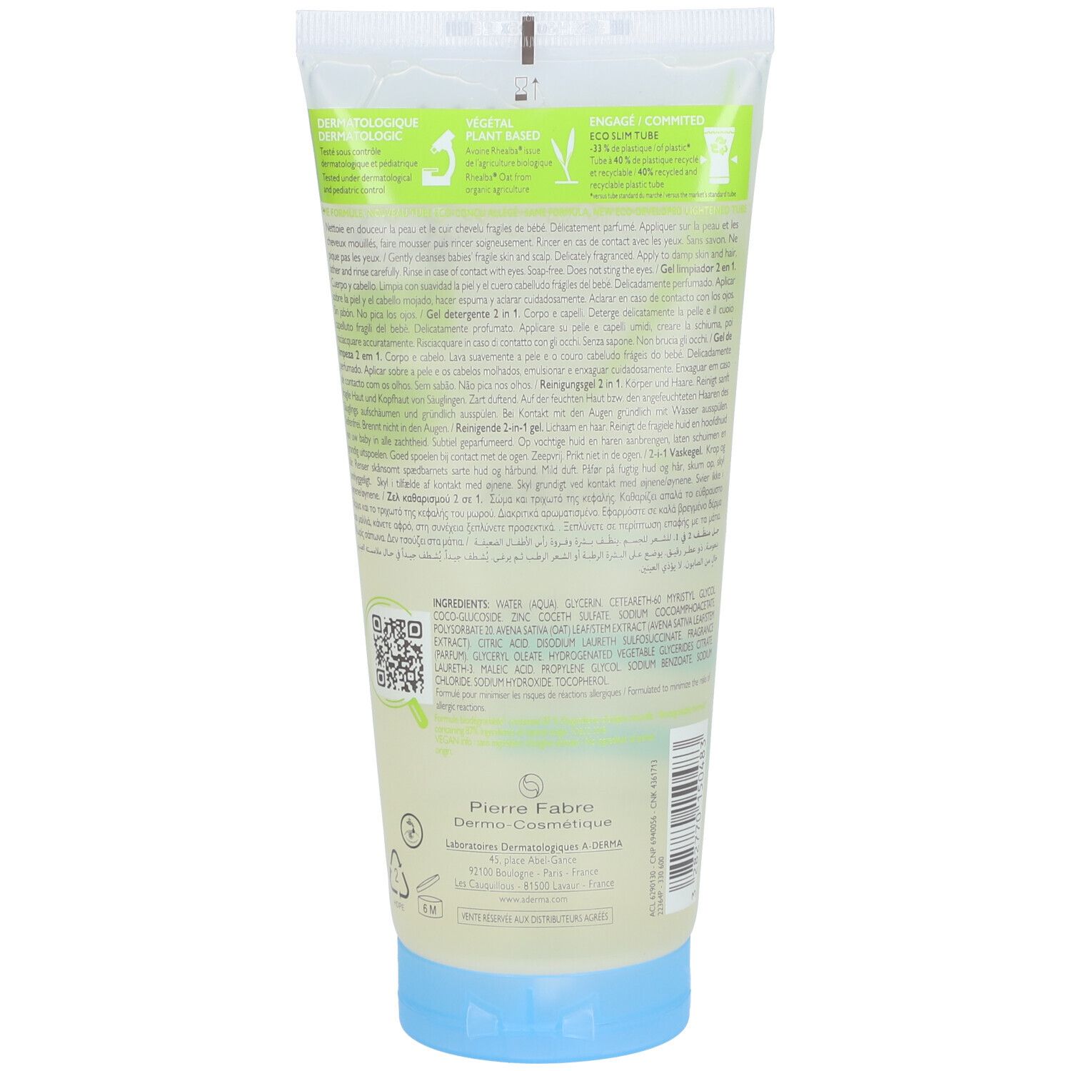 A-Derma Primalba 2-in-1 Reinigingsgel