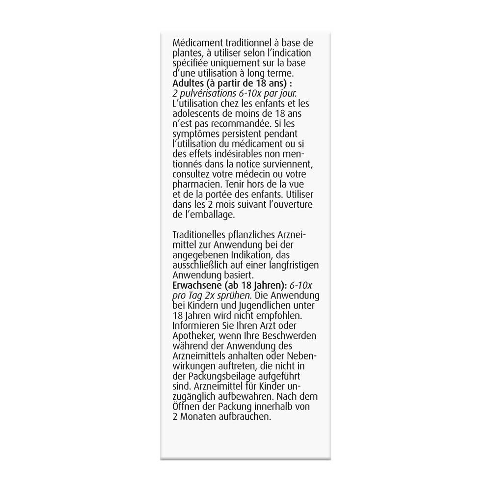 A. Vogel Echinaforcemed Spray. Boîte avec informations produit. Texte en français.