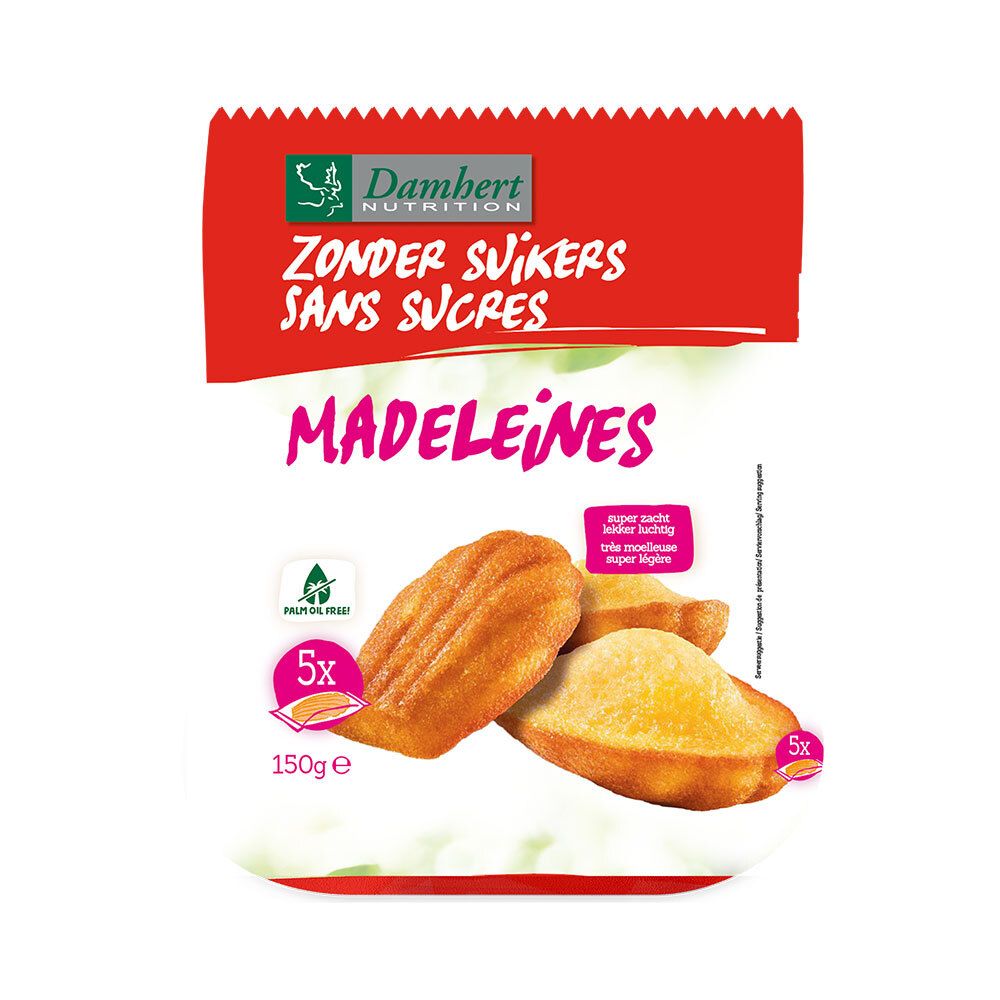 Damhert Madeleines zonder Suikers