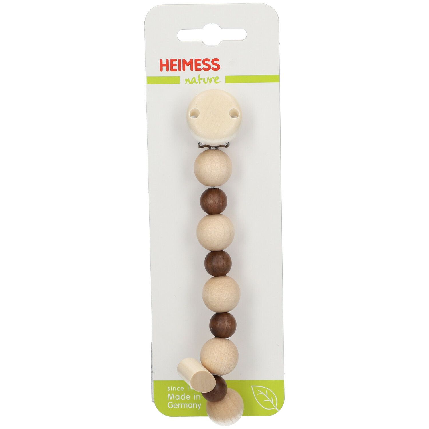 Heimess Accroche-Tétine Bois Naturel