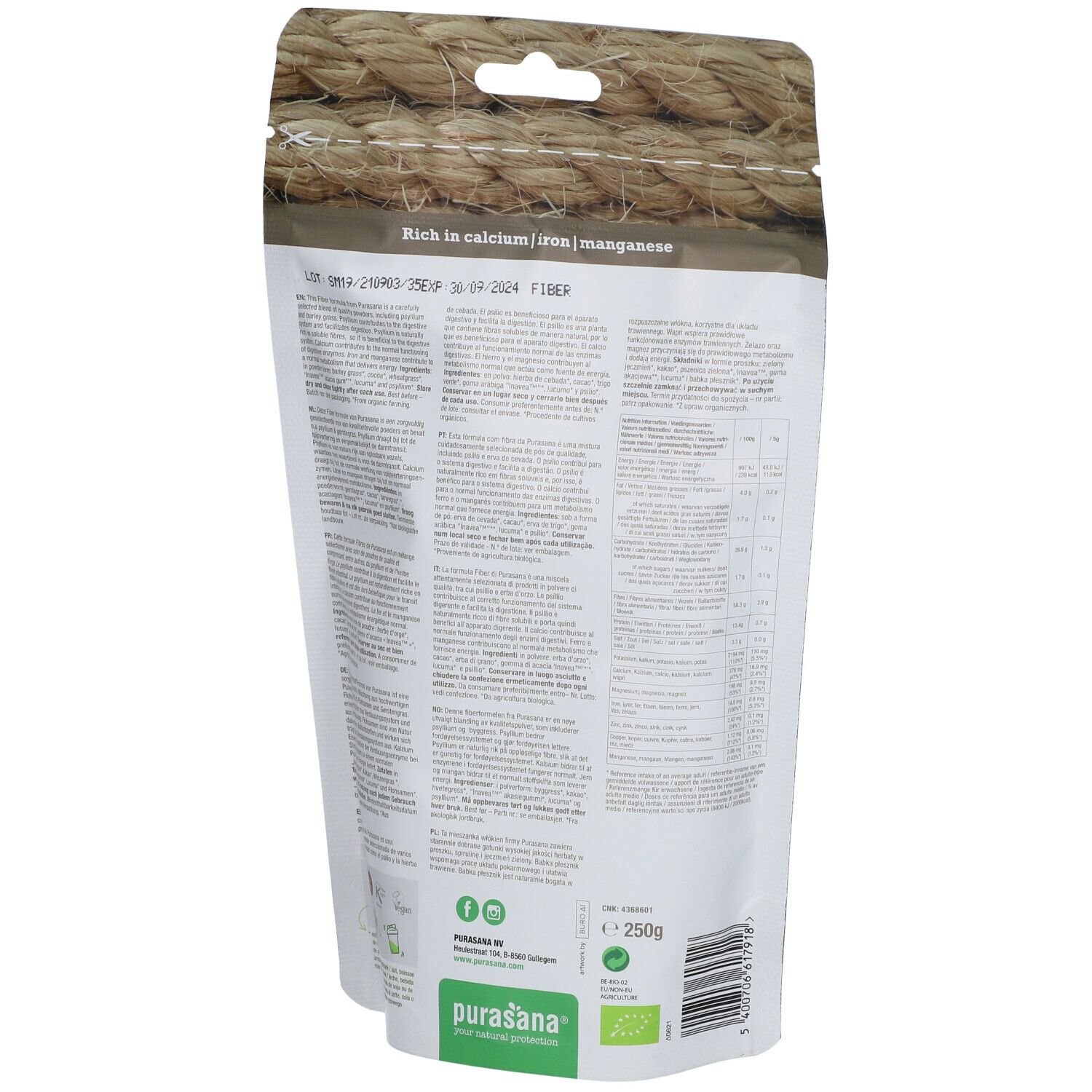Purasana® High Fiber Bio Mix 2.0