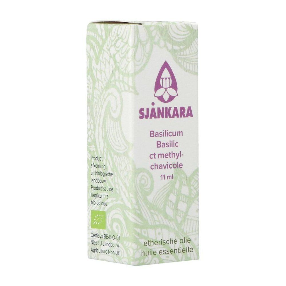 Emballage blanc avec logo et informations produit. 11 ml. Label bio.