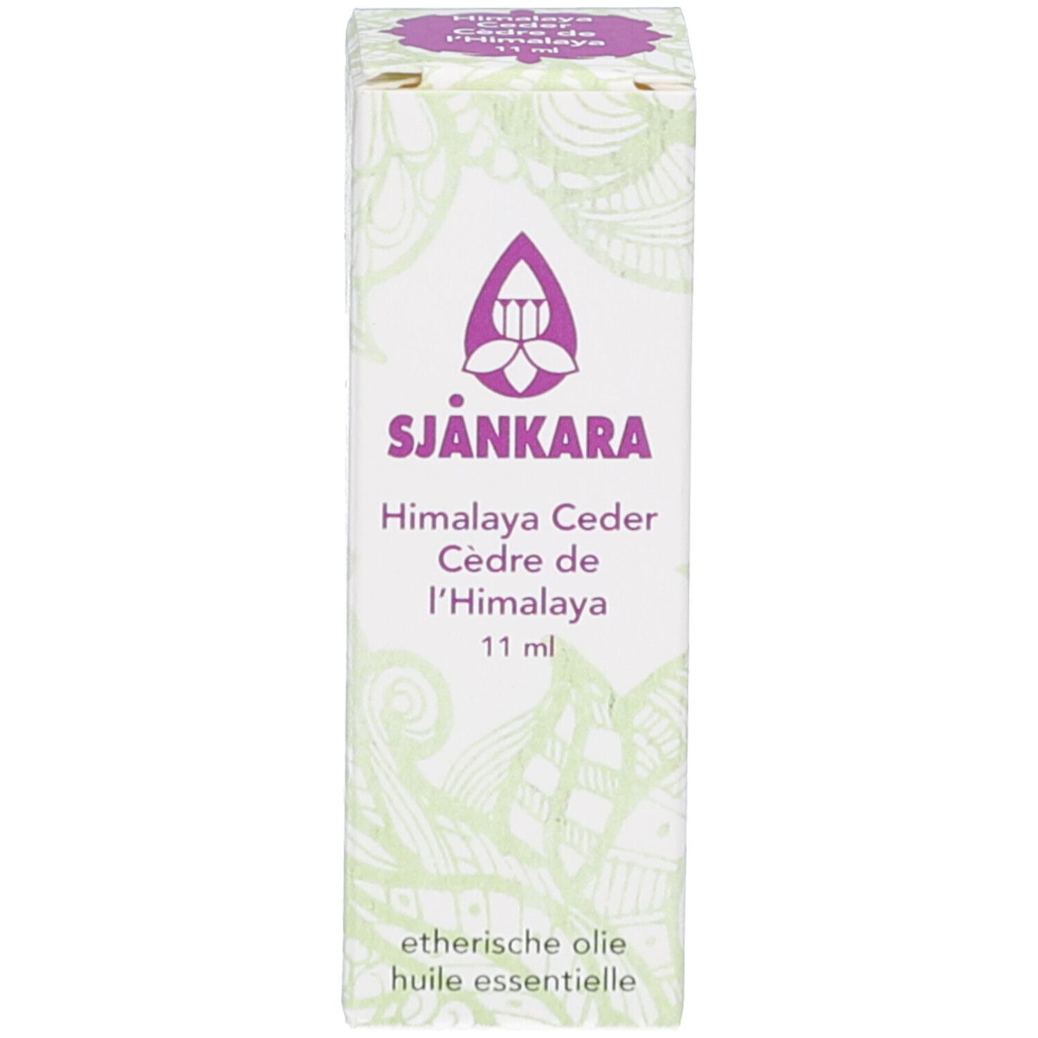 Emballage du produit. Boîte blanche avec logo et nom du produit. 11 ml.