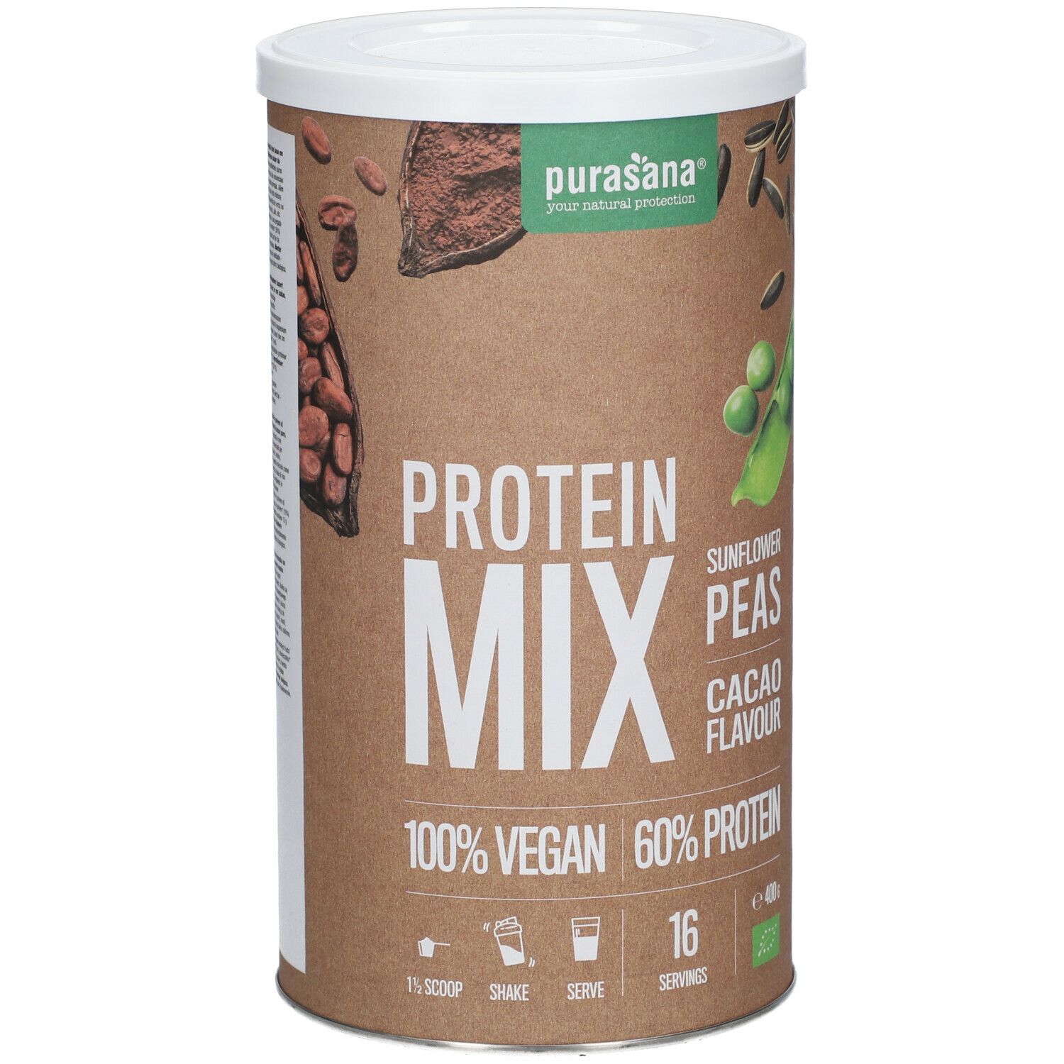 Purasana® Vegan Protein Mix Bio Sunflower Peas Cacao