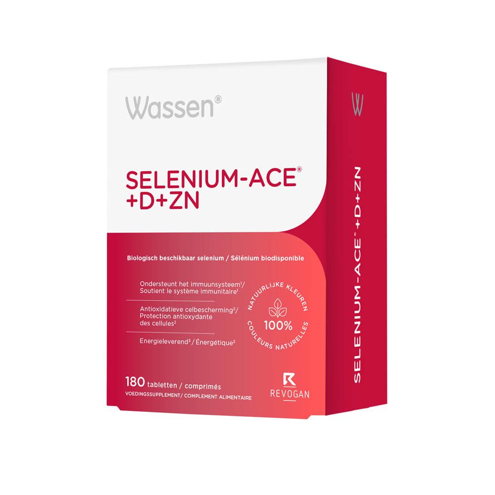 Emballage Wassen Selenium-ACE+D+ZN, face avant avec informations produit.