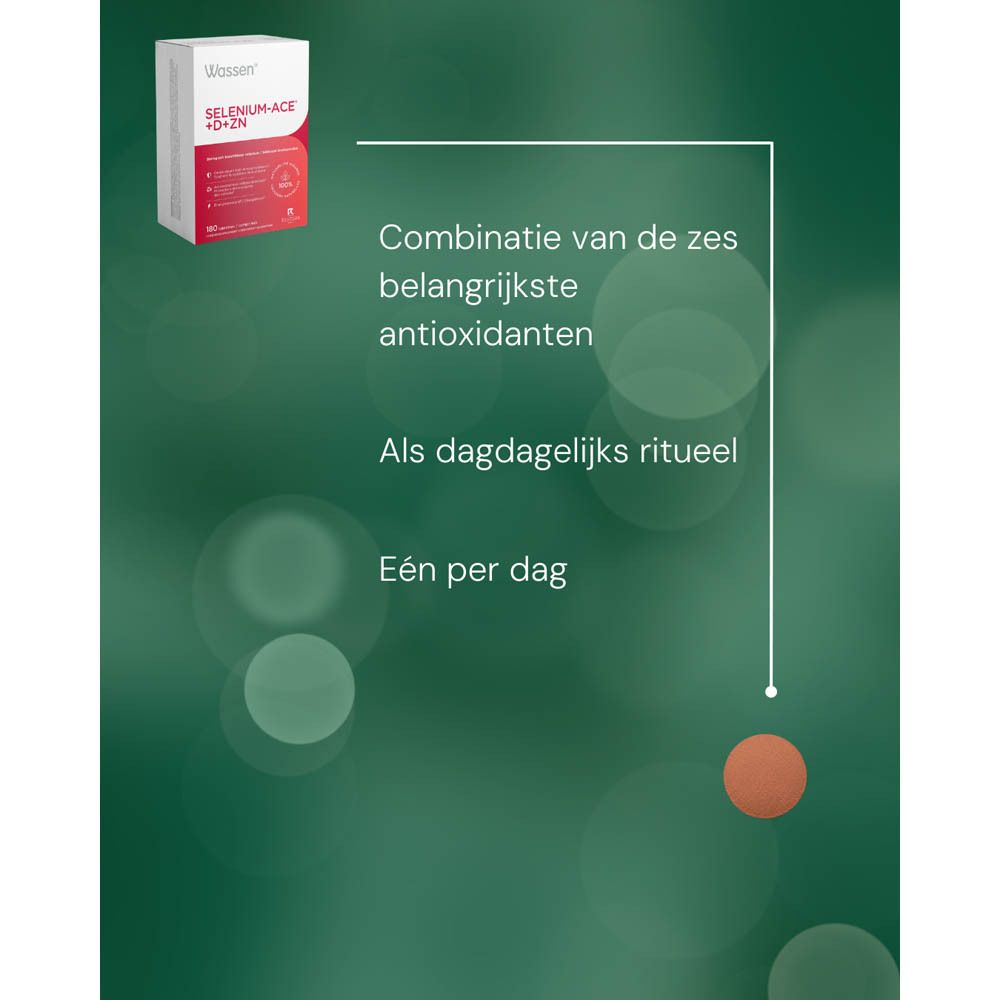 Wassen Selenium-ACE+D+ZN verpakking, achterkant met ingrediëntenlijst.