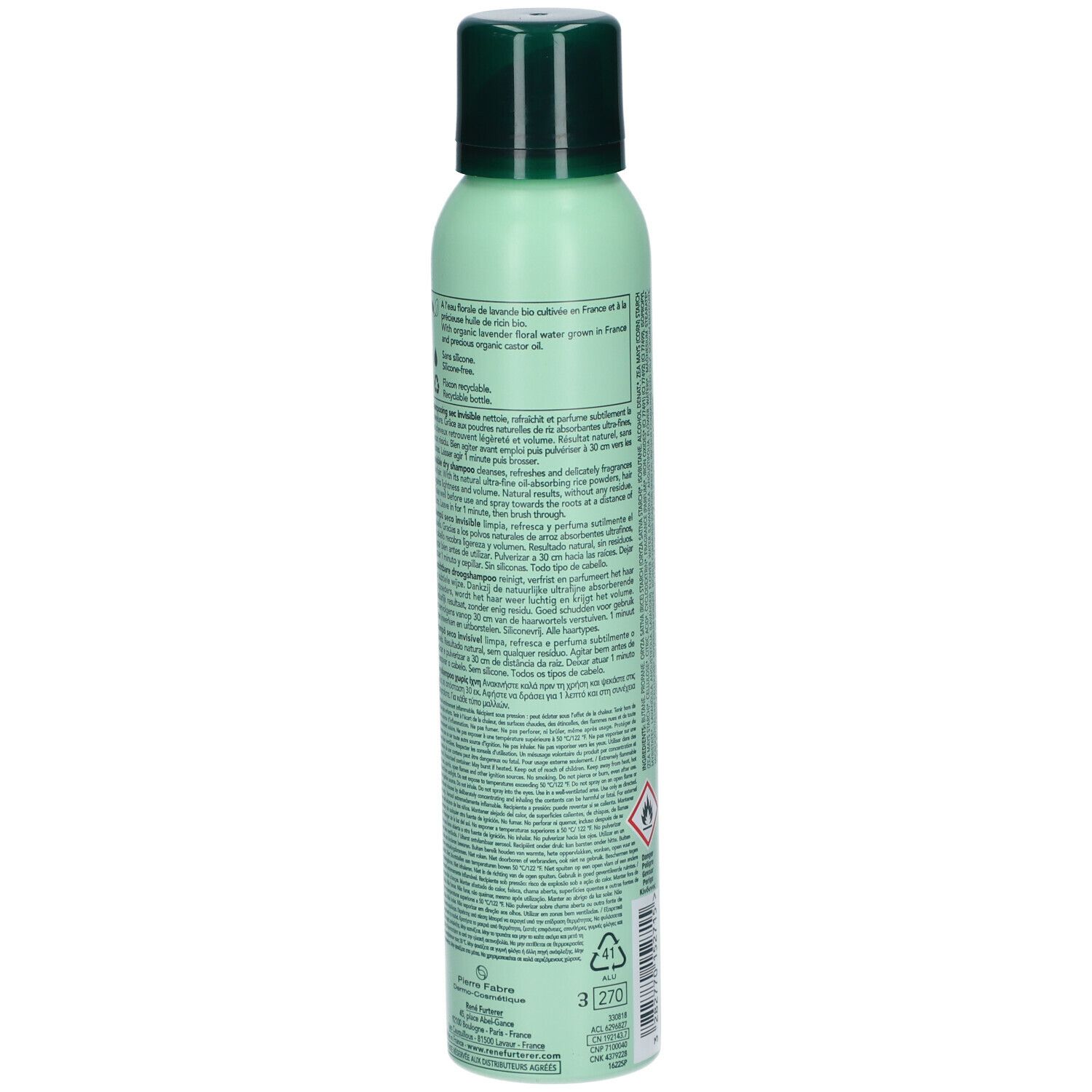 René Furterer Naturia Shampooing Sec Invisible Tous Types de Cheveux Bio