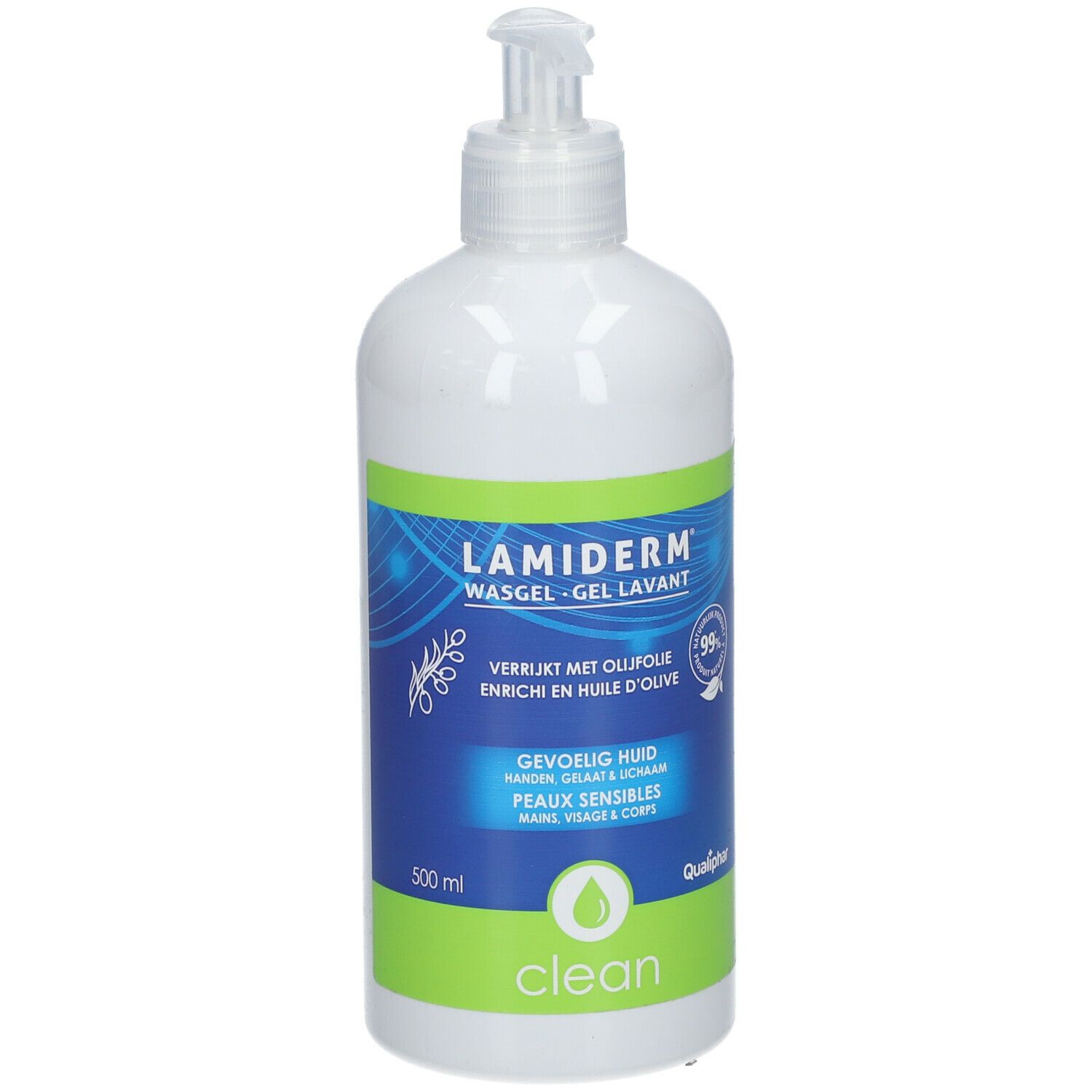 Lamiderm Clean Wasgel Verrijkt met Olijfolie