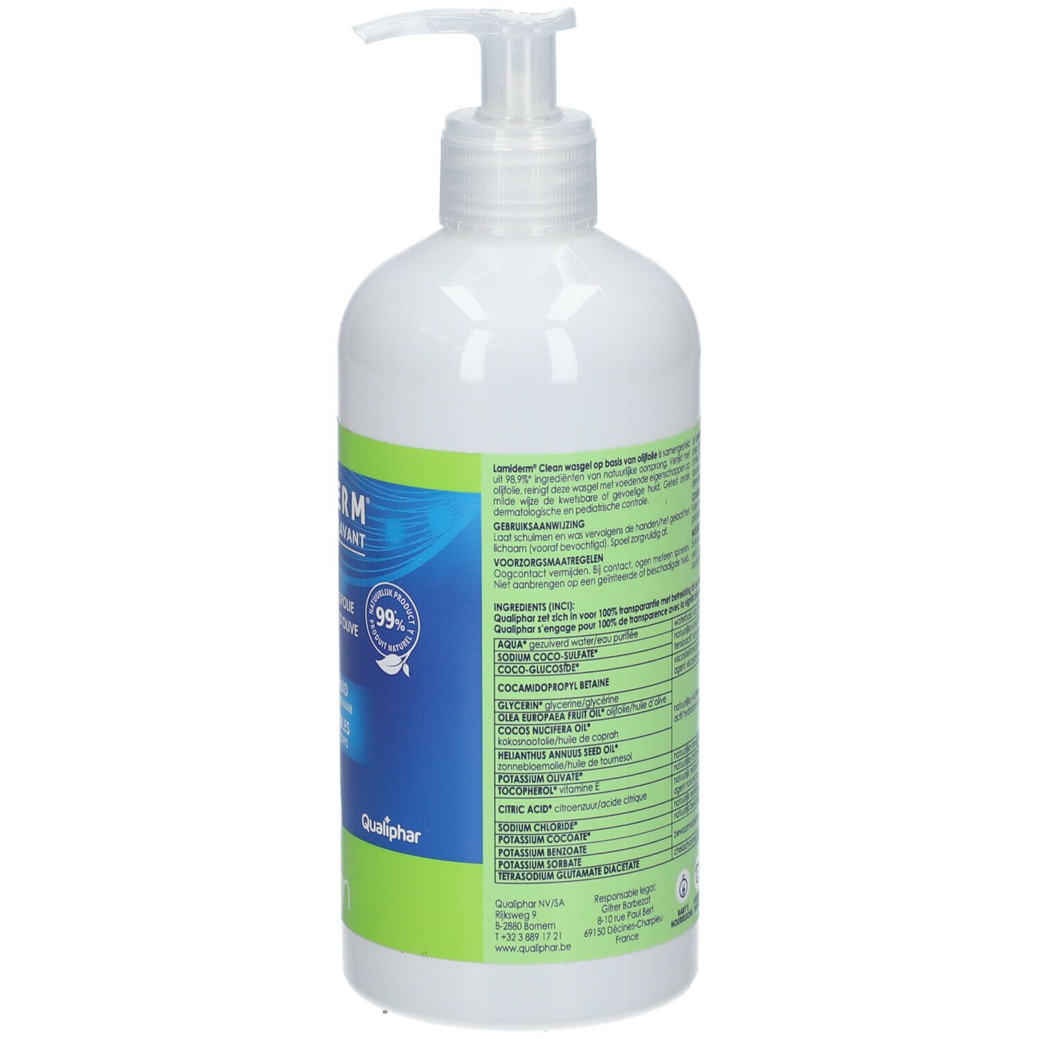 Lamiderm Clean Wasgel Verrijkt met Olijfolie