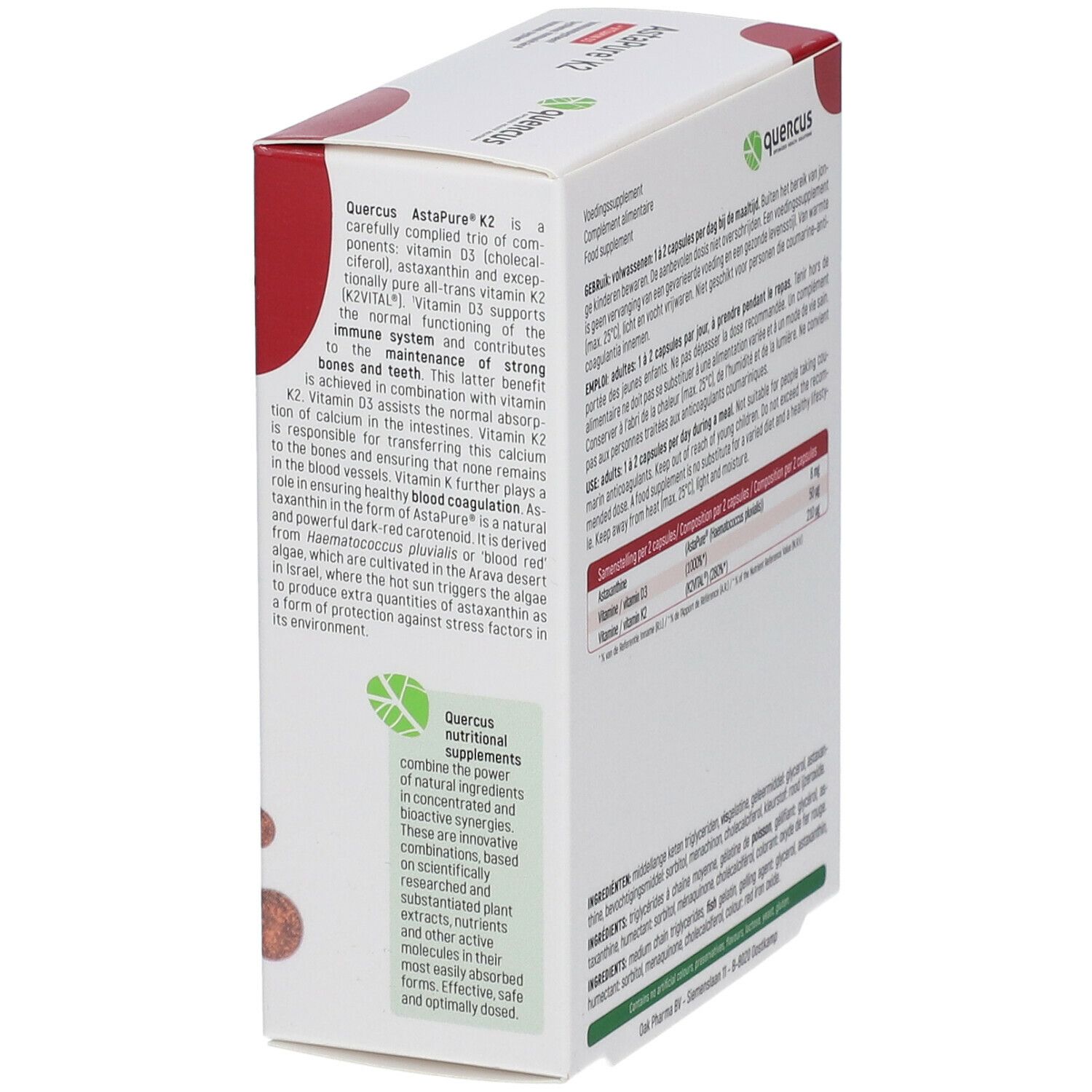 Quercus AstaPure® K2 + Vitamin D3