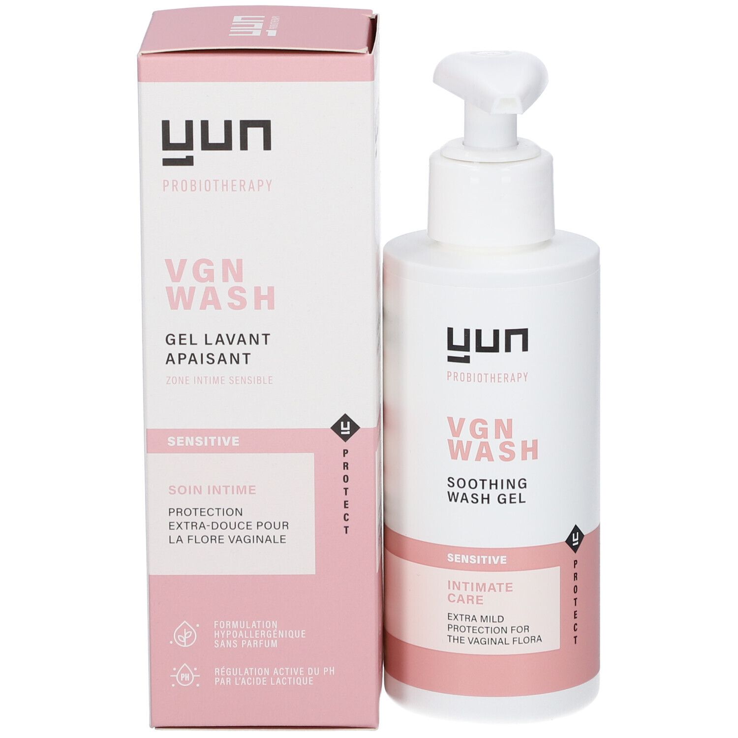 YUN VGN SENSITIVE Gel Nettoyant intime doux pour le microbiome