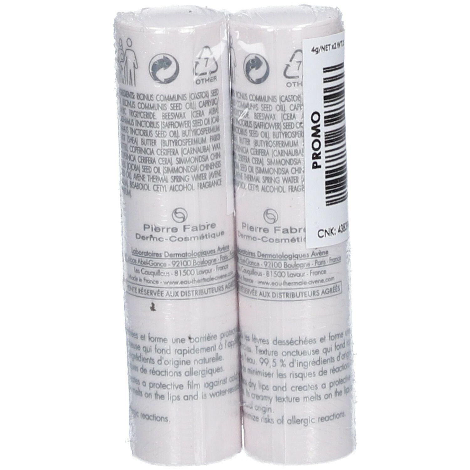 Avène Cold Cream Stick Lèvres Nourrissant DUO