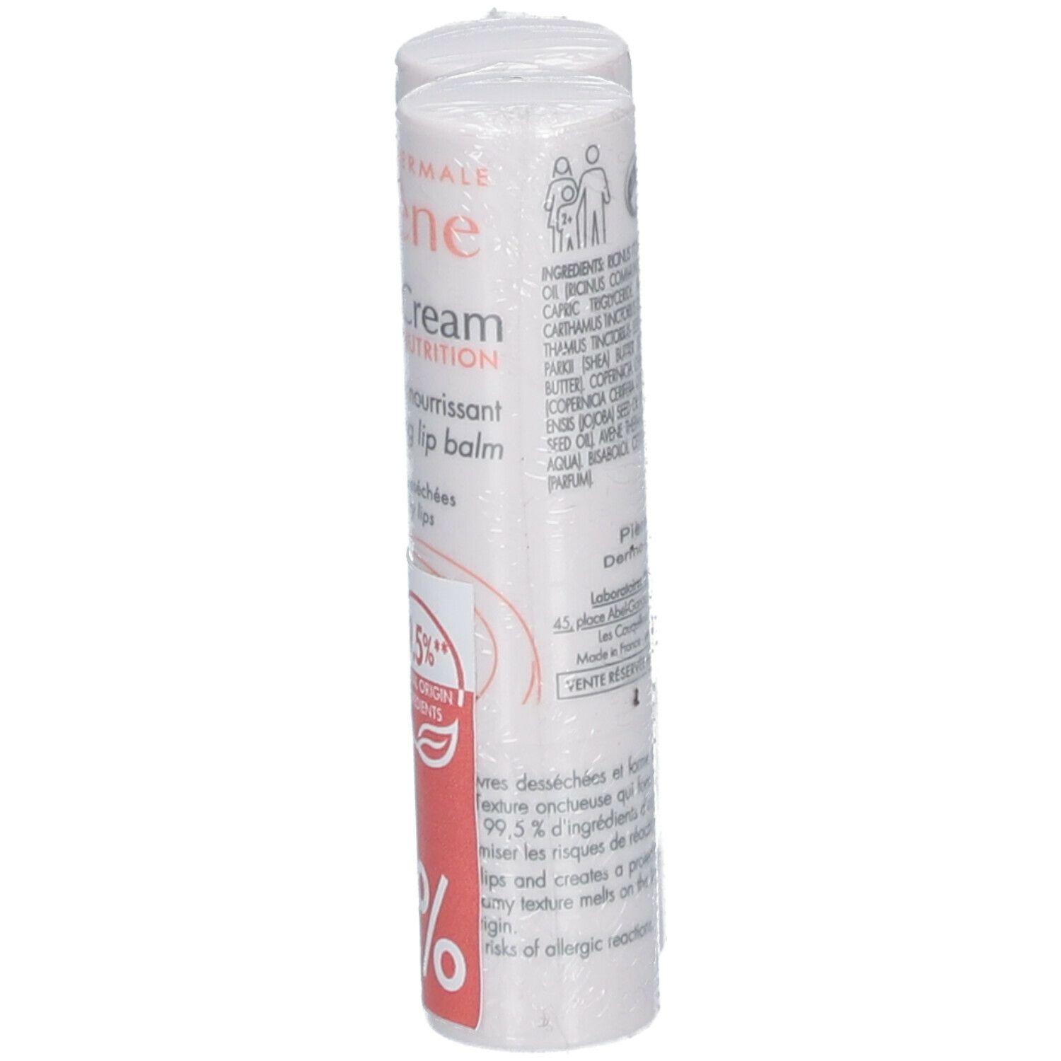 Avène Cold Cream Stick Lèvres Nourrissant DUO