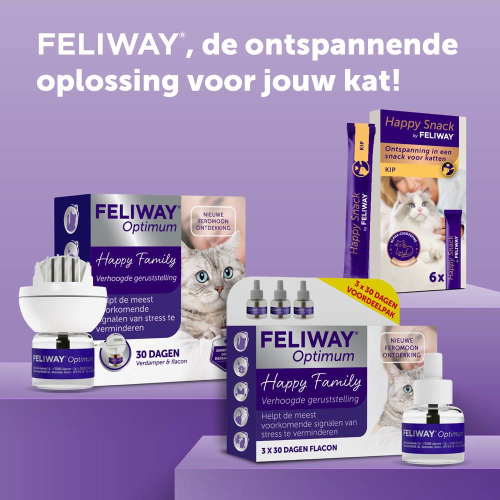 FELIWAY® Optimum. De ontspannende oplossing voor jouw kat!