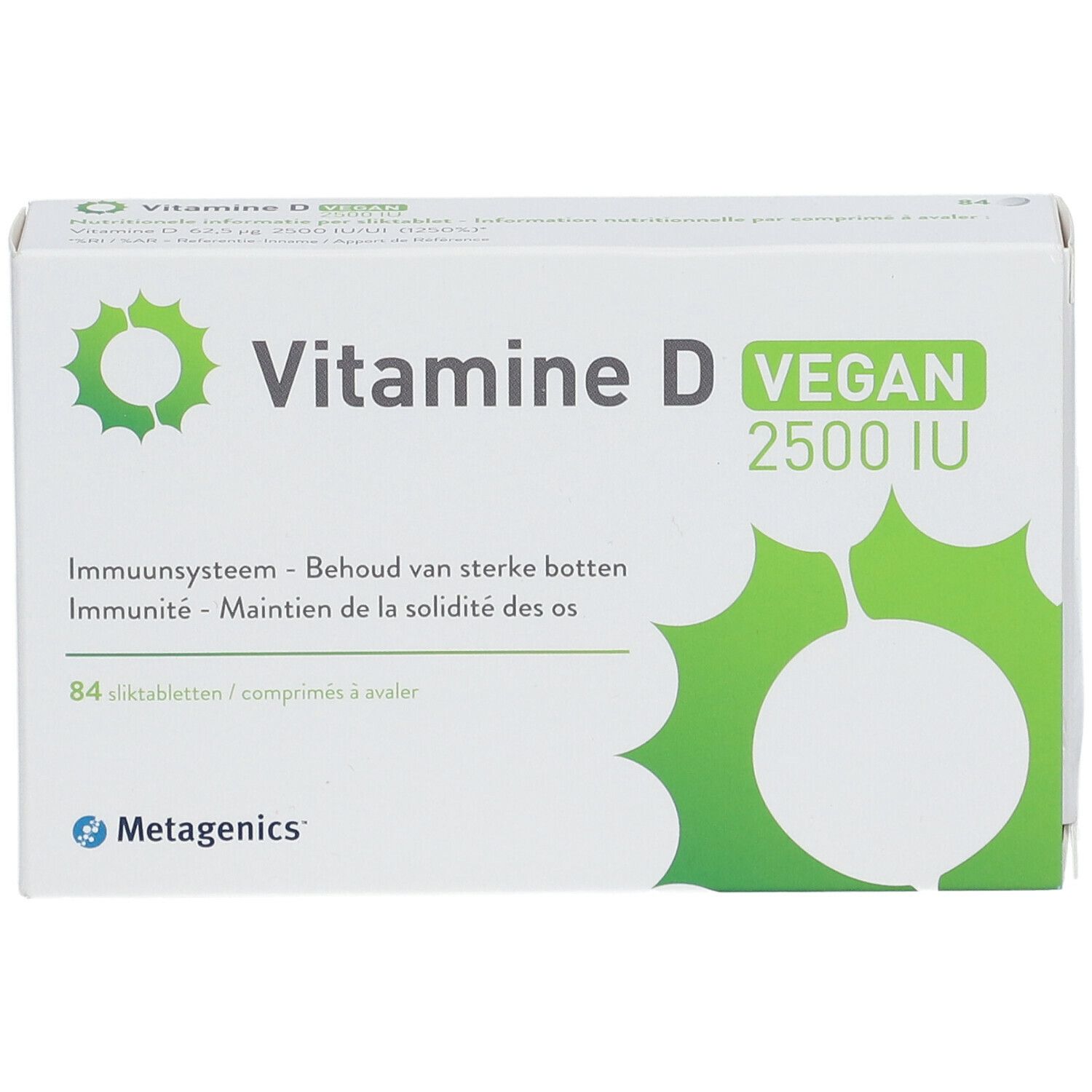 Vitamine D 2500 IU Vegan