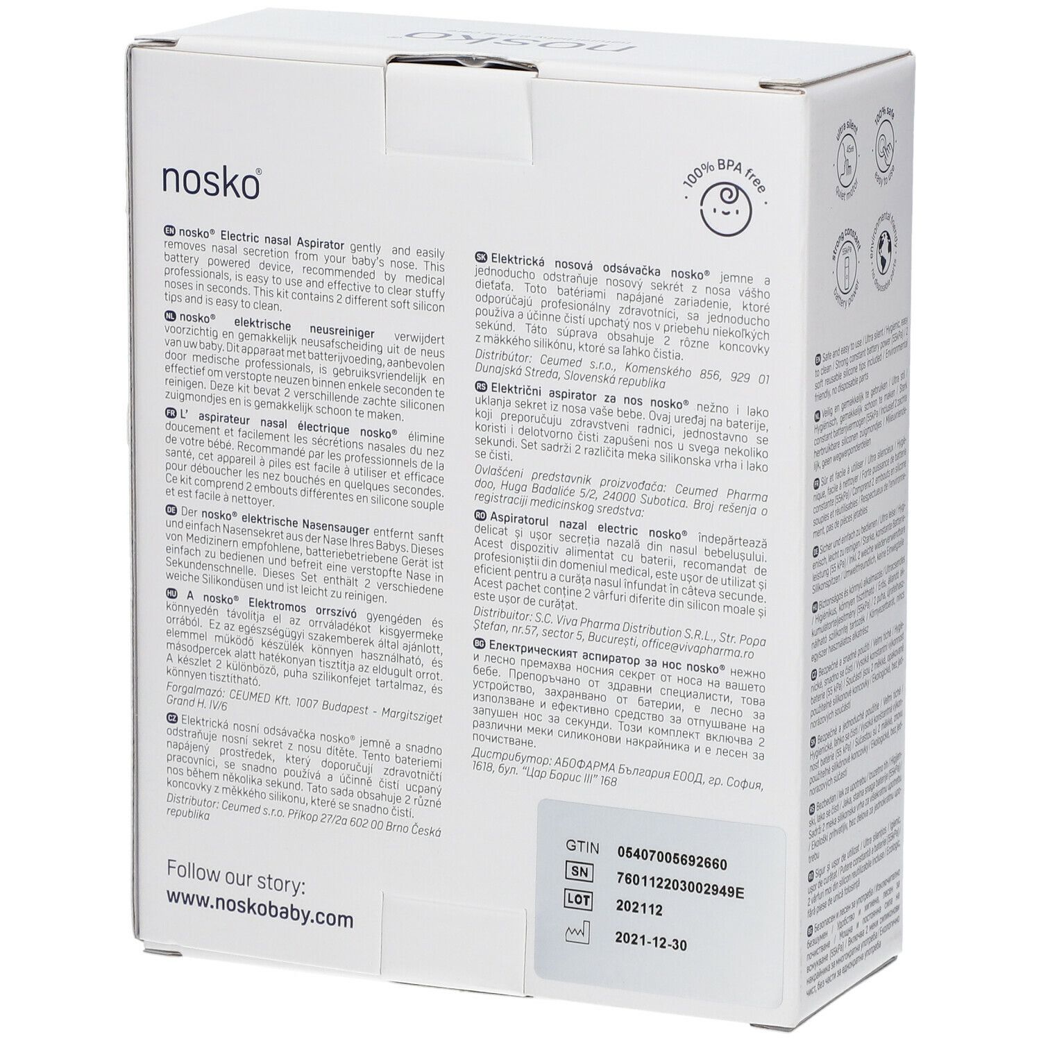 nosko® Electric Nasal Aspirator